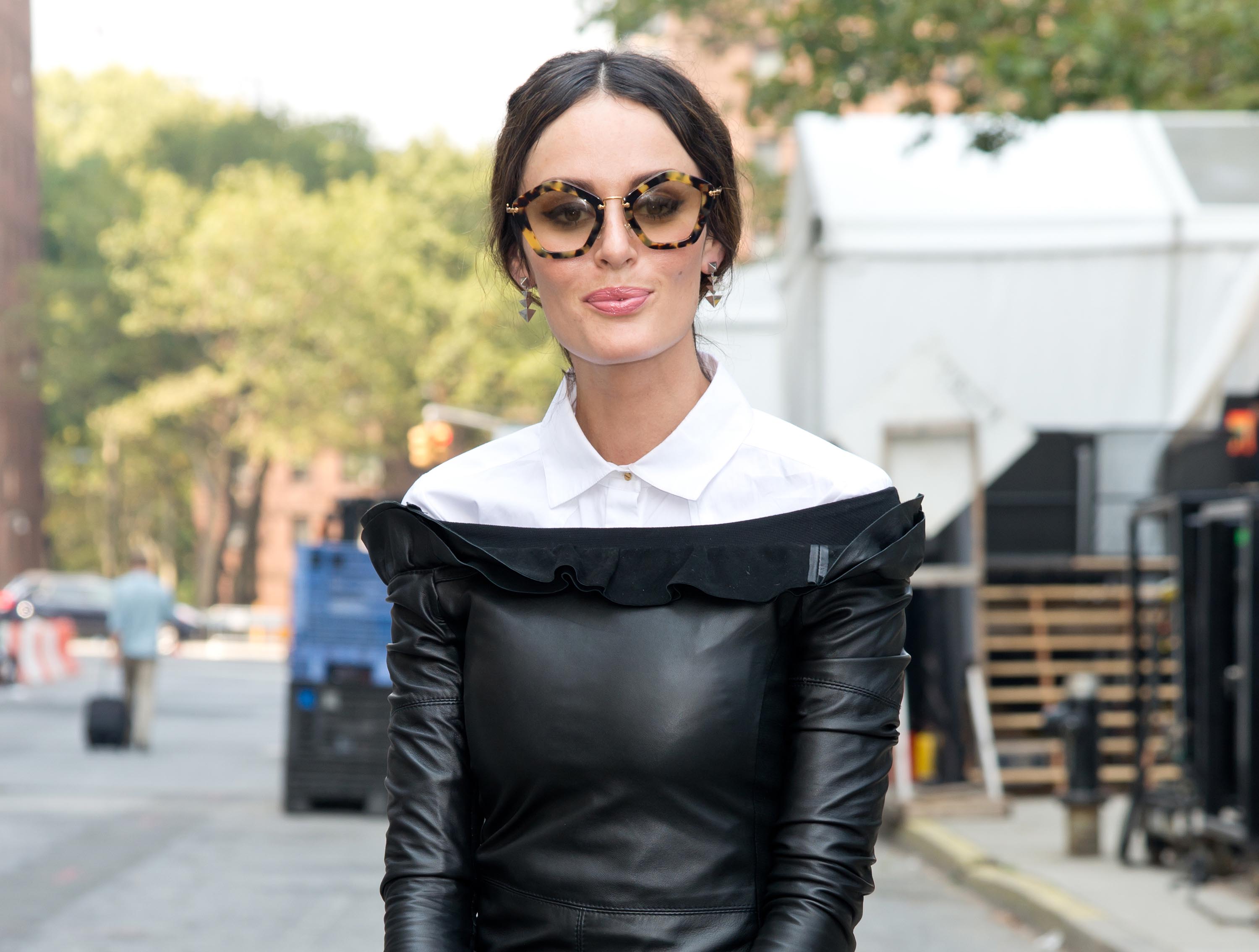 Nicole Trunfio attends 2014 Mercedes-Benz Fashion Week