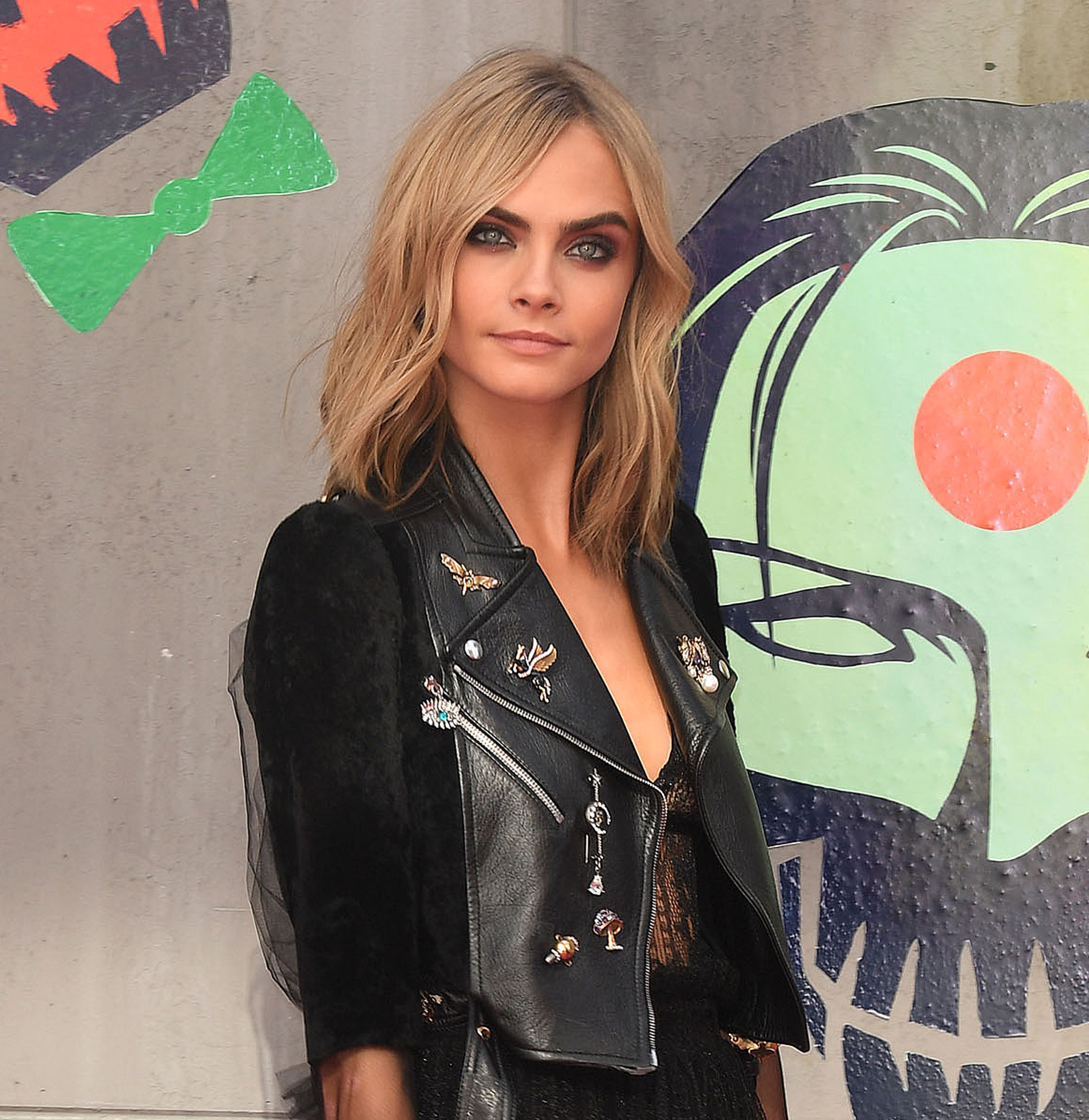 Cara Delevingne attends the Suicide Squad European Premiere