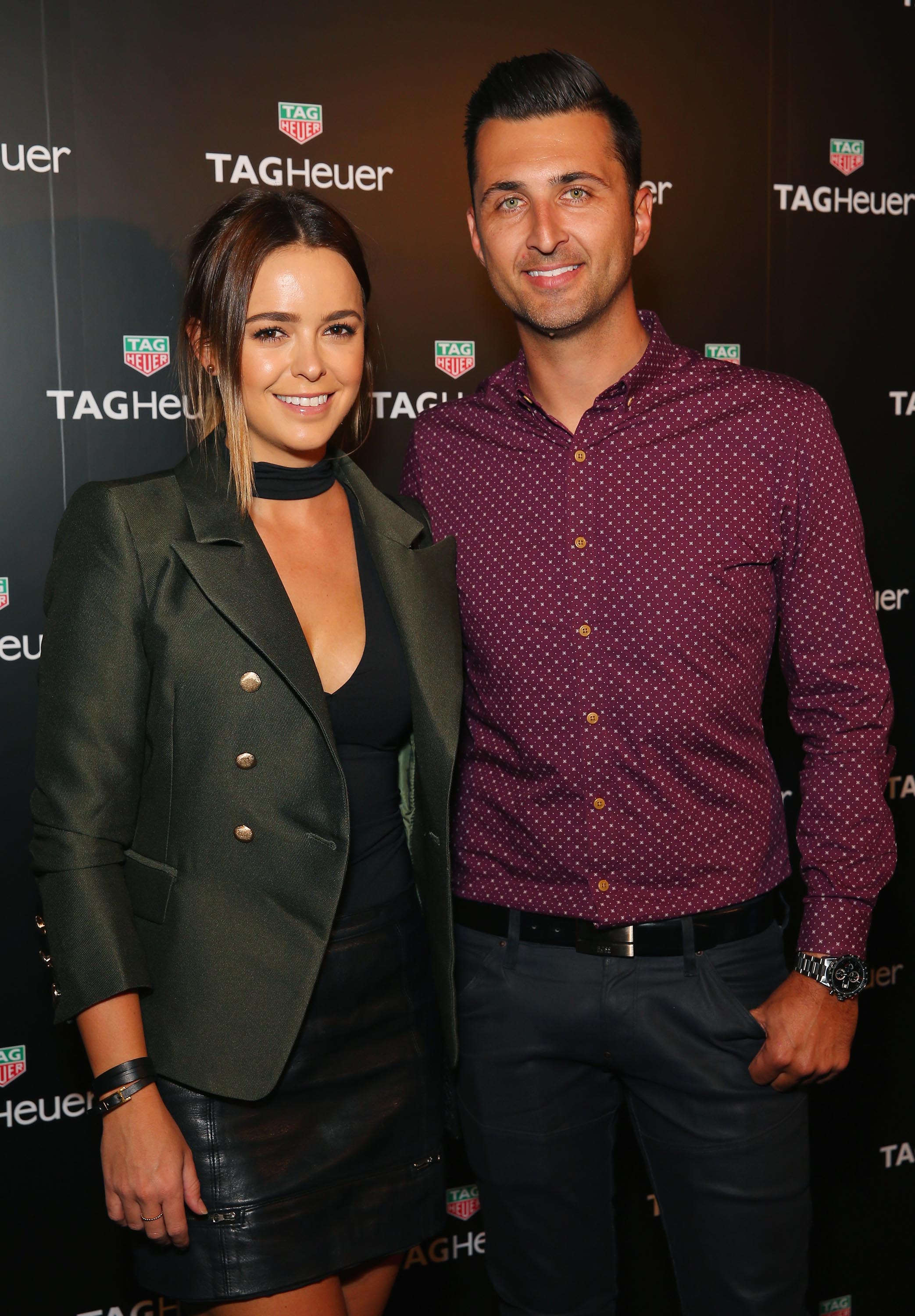 Becky Lamb arrives at the TAG Heuer Sydney Flagship Re-Opening