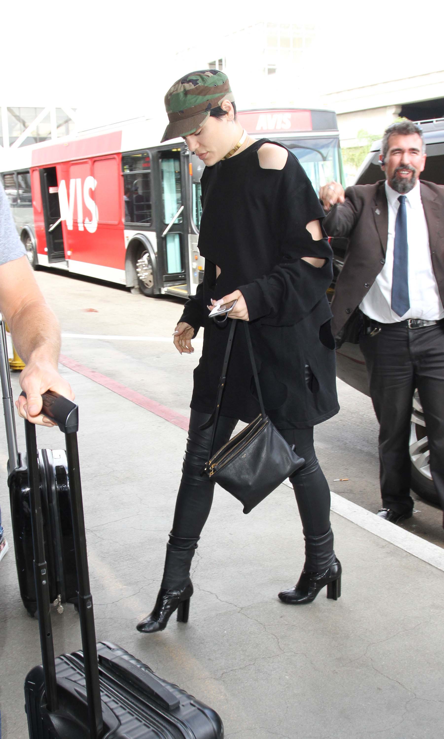 Jessie J arrives at LAX