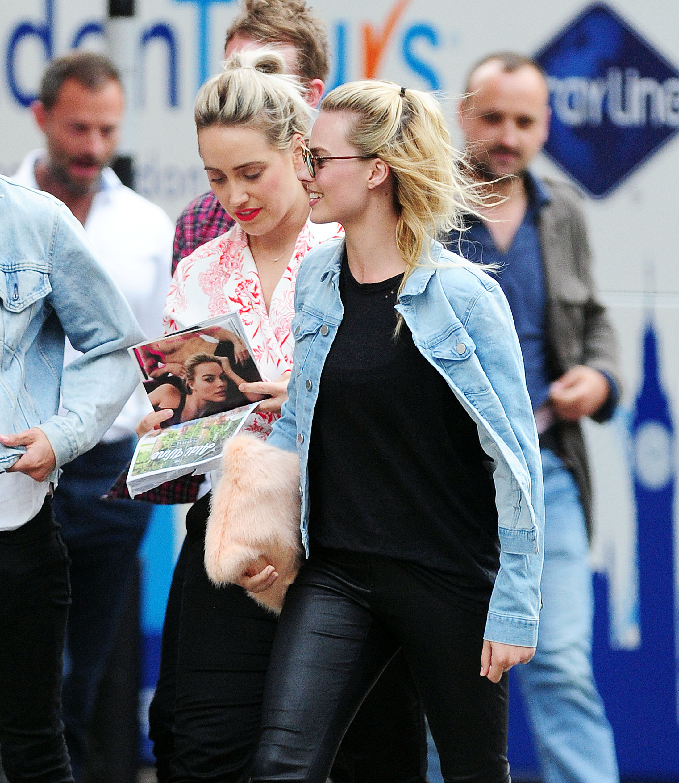 Margot Robbie out in London