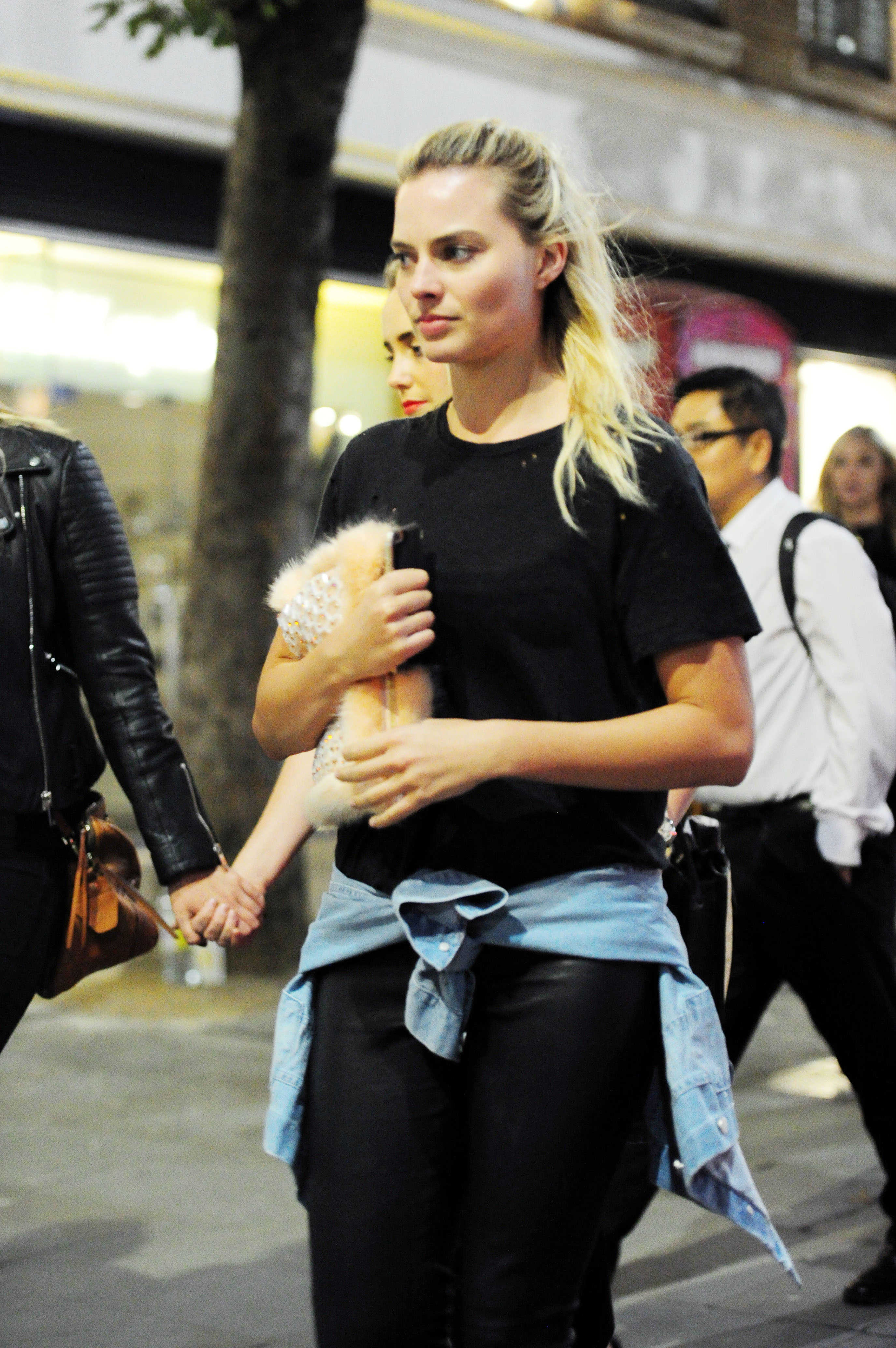 Margot Robbie out in London