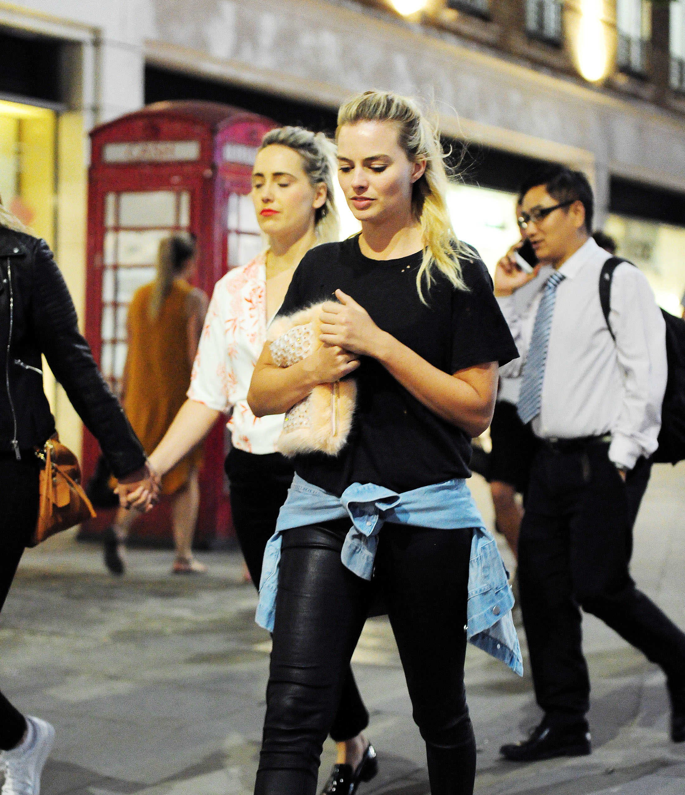 Margot Robbie out in London