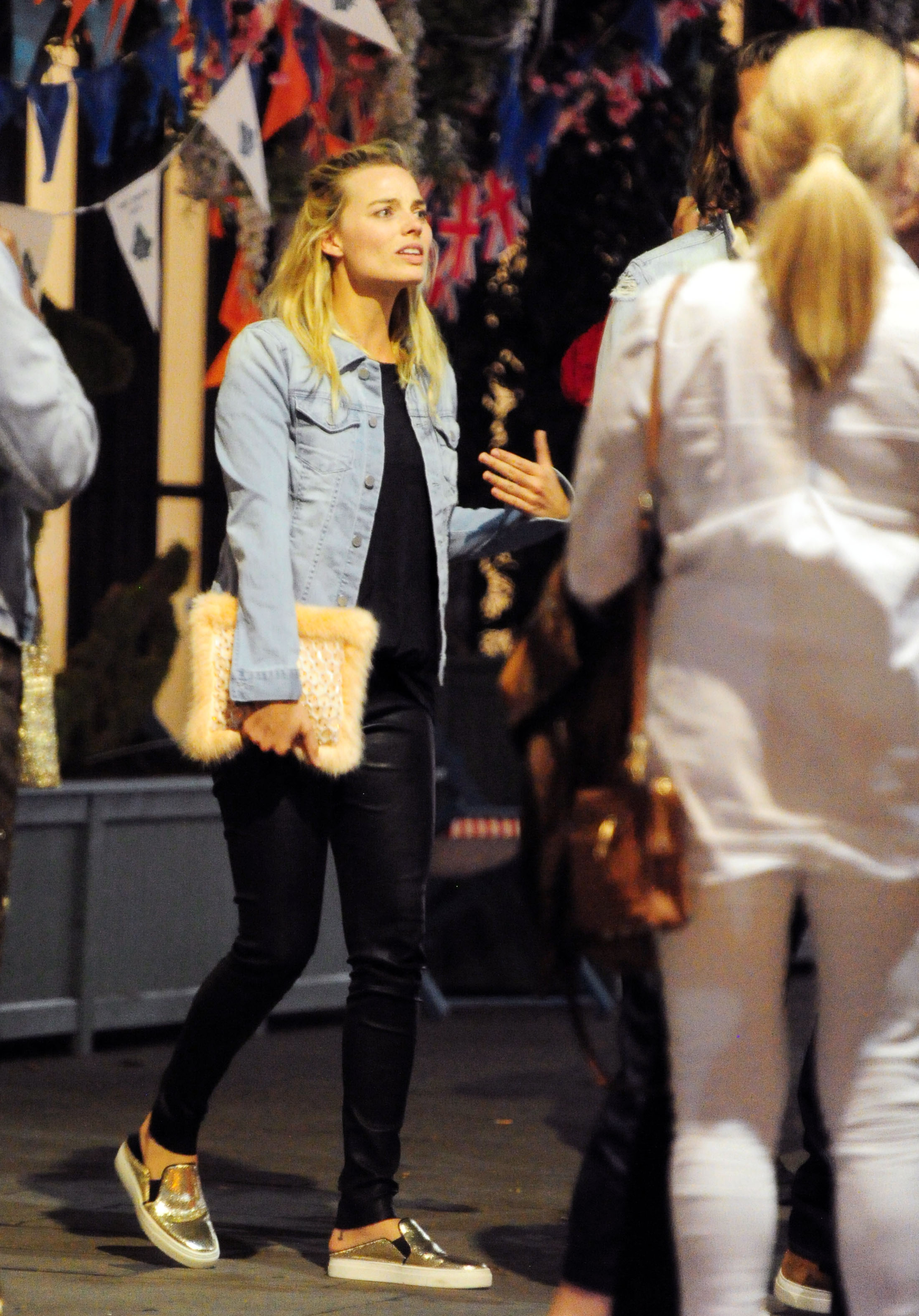 Margot Robbie out in London