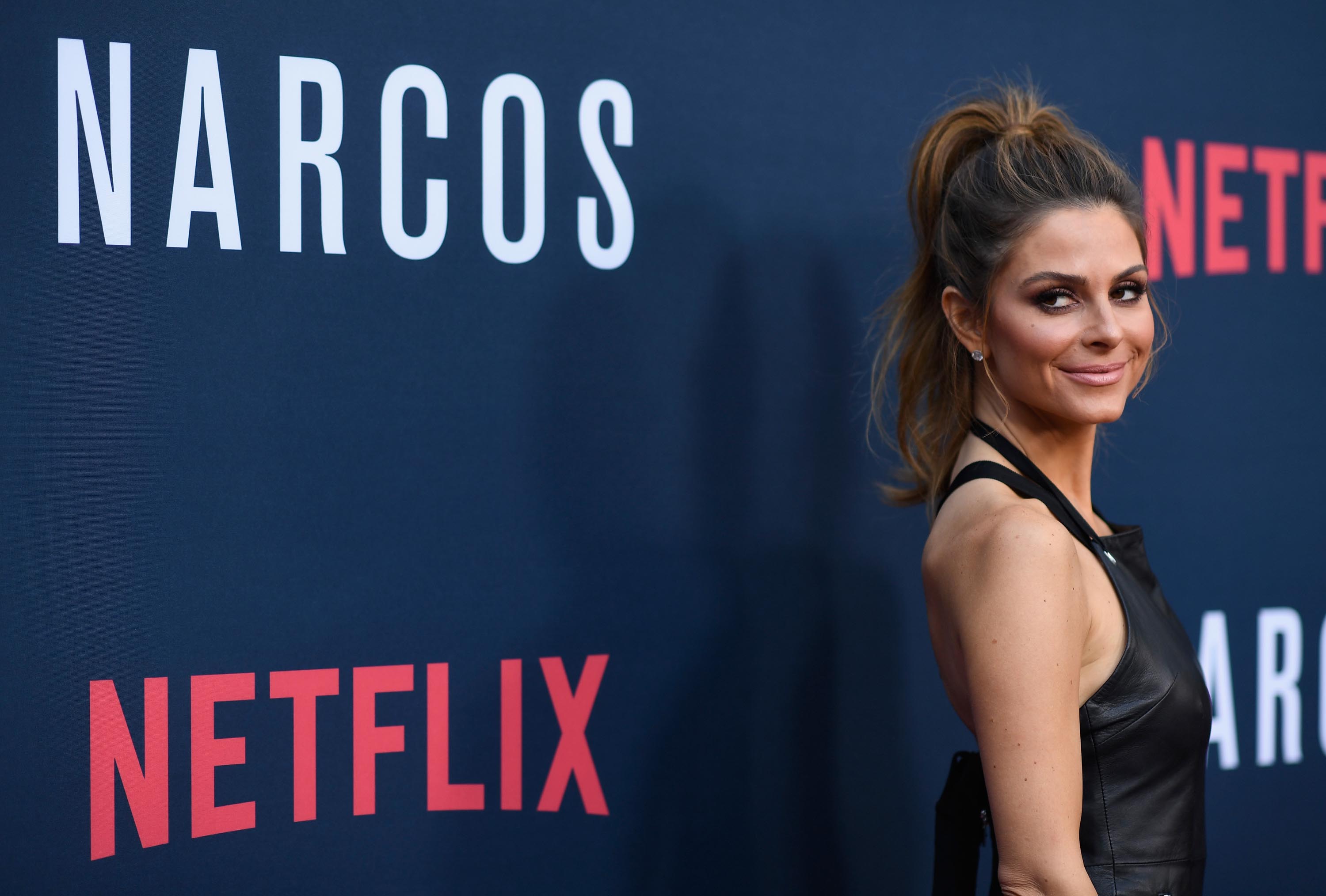 Maria Menounos attends the Season 2 premiere of Netflix’s Narcos