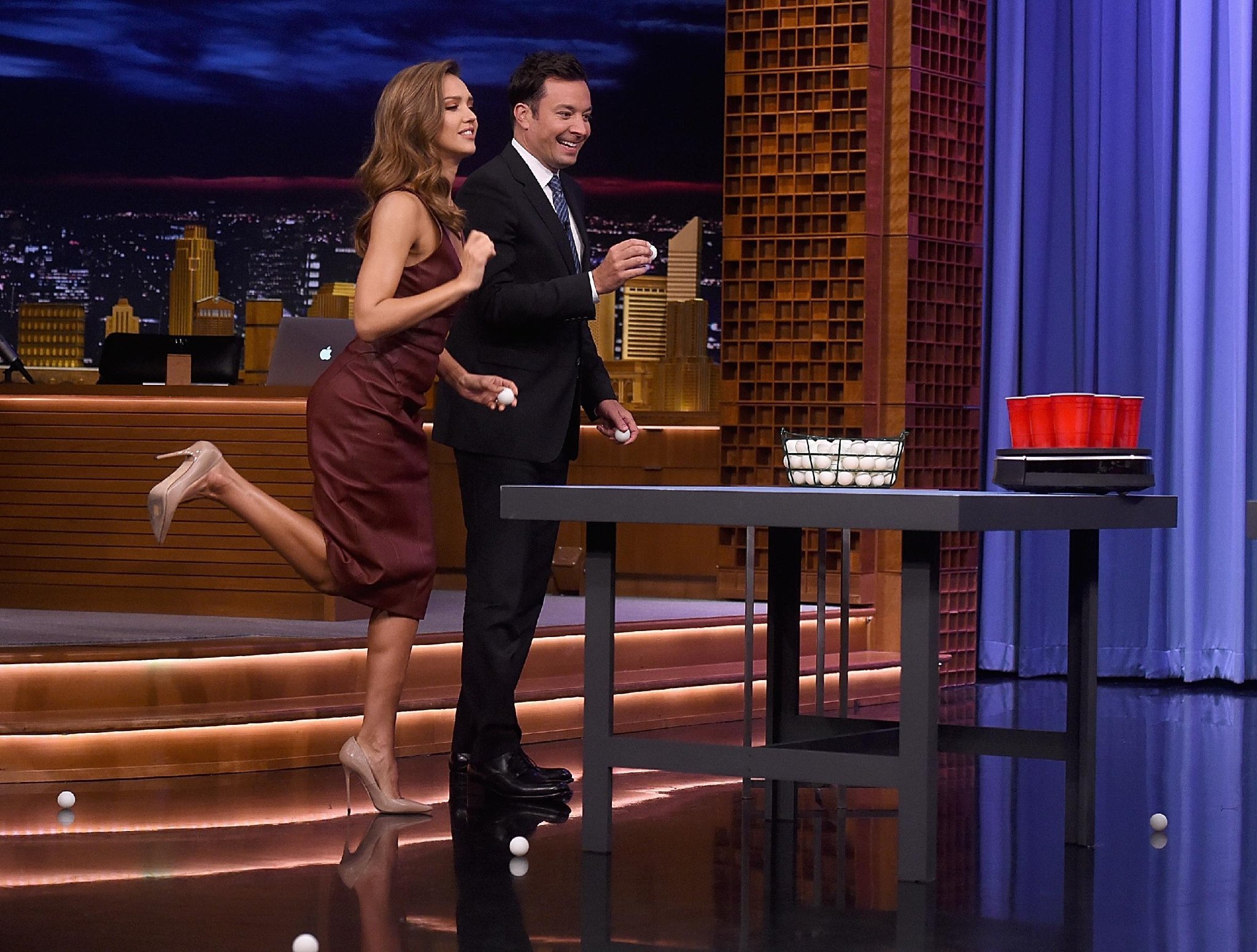 Jessica Alba visits The Tonight Show Starring Jimmy Fallon
