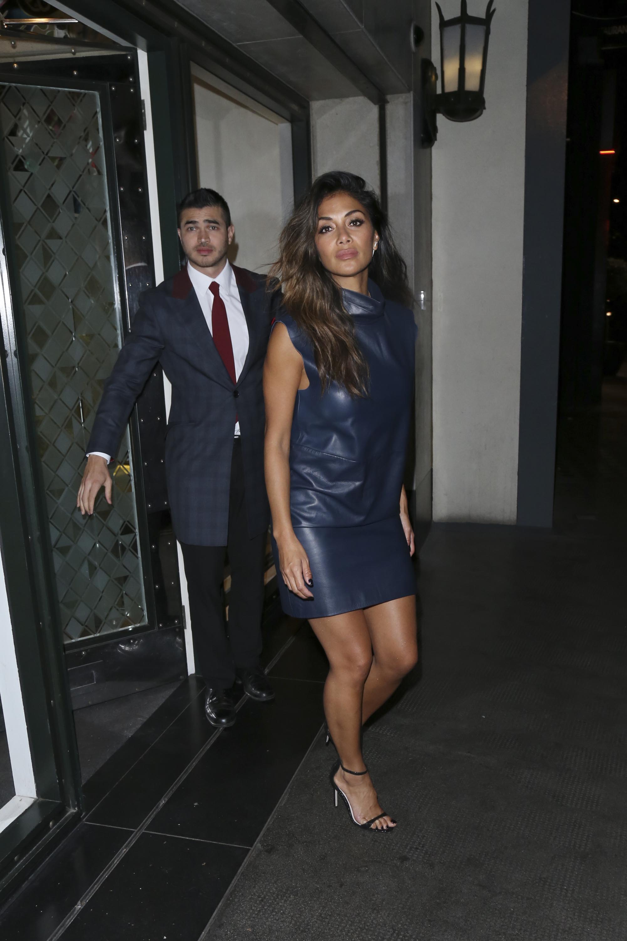 Nicole Scherzinger leaving The Ivy nightclub