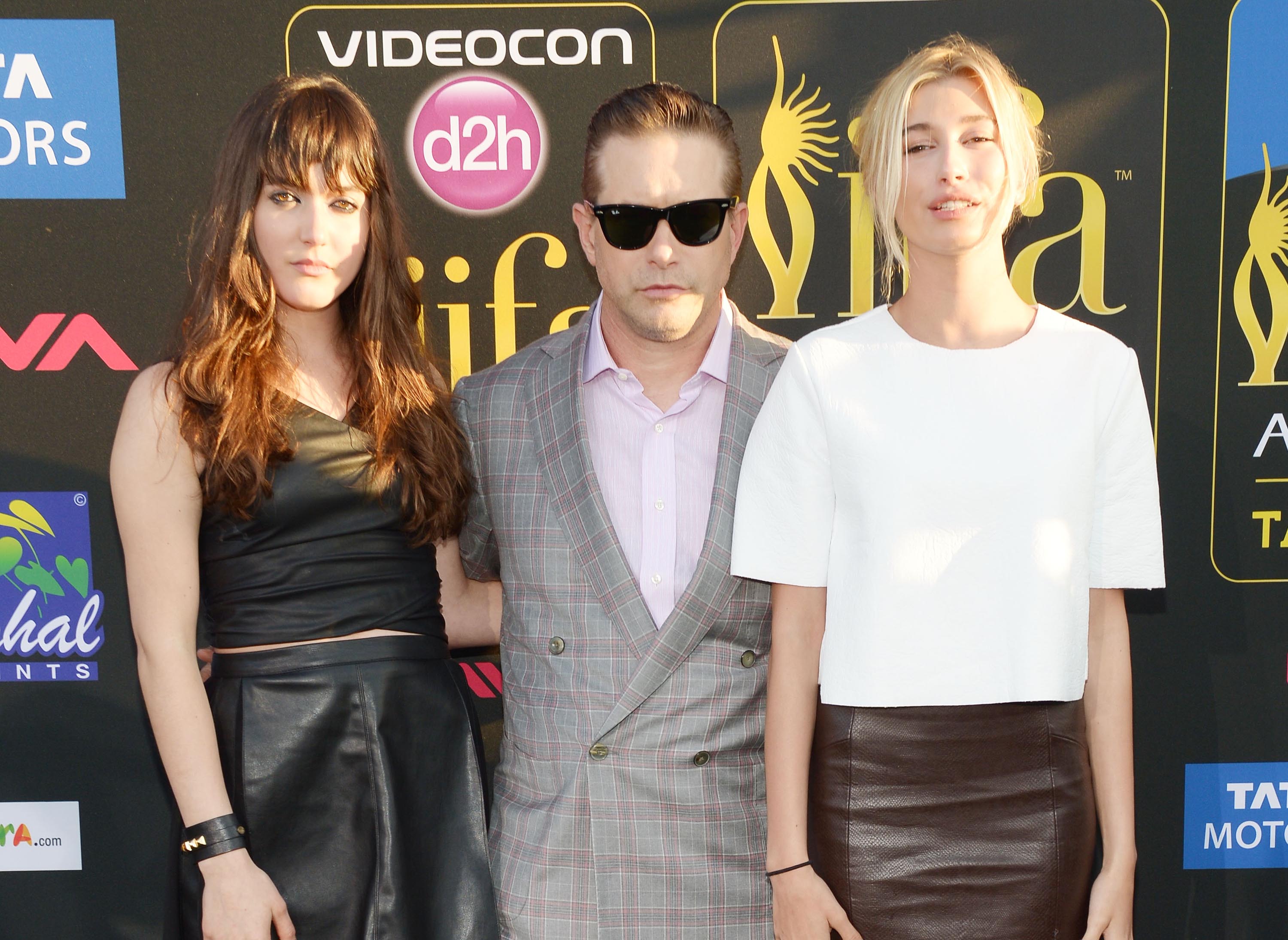 Alaia Baldwin and Hailey Baldwin arrive to the IIFA Magic of the Movies