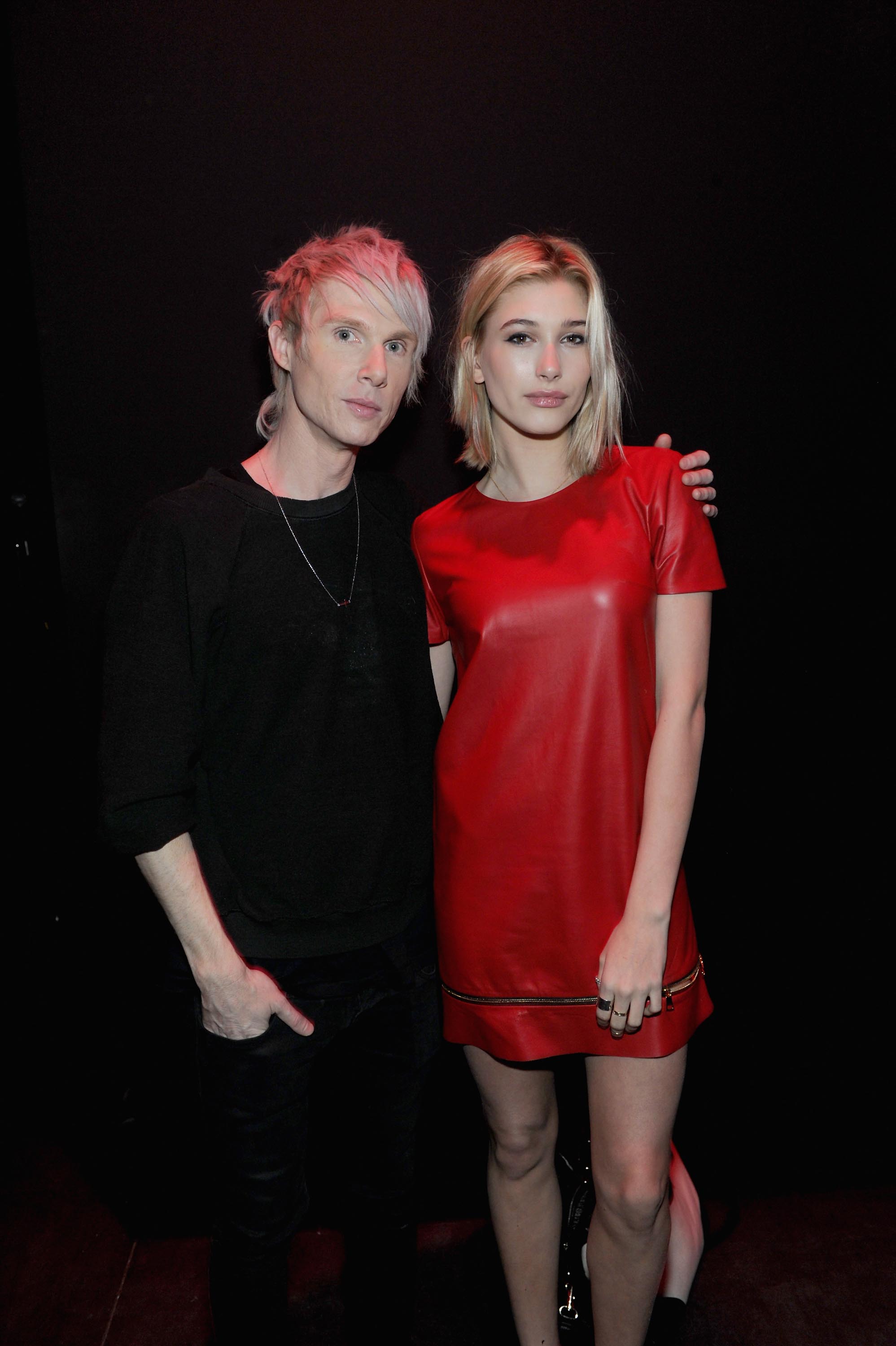 Hailey Baldwin attends the Brian Lichtenberg fashion show