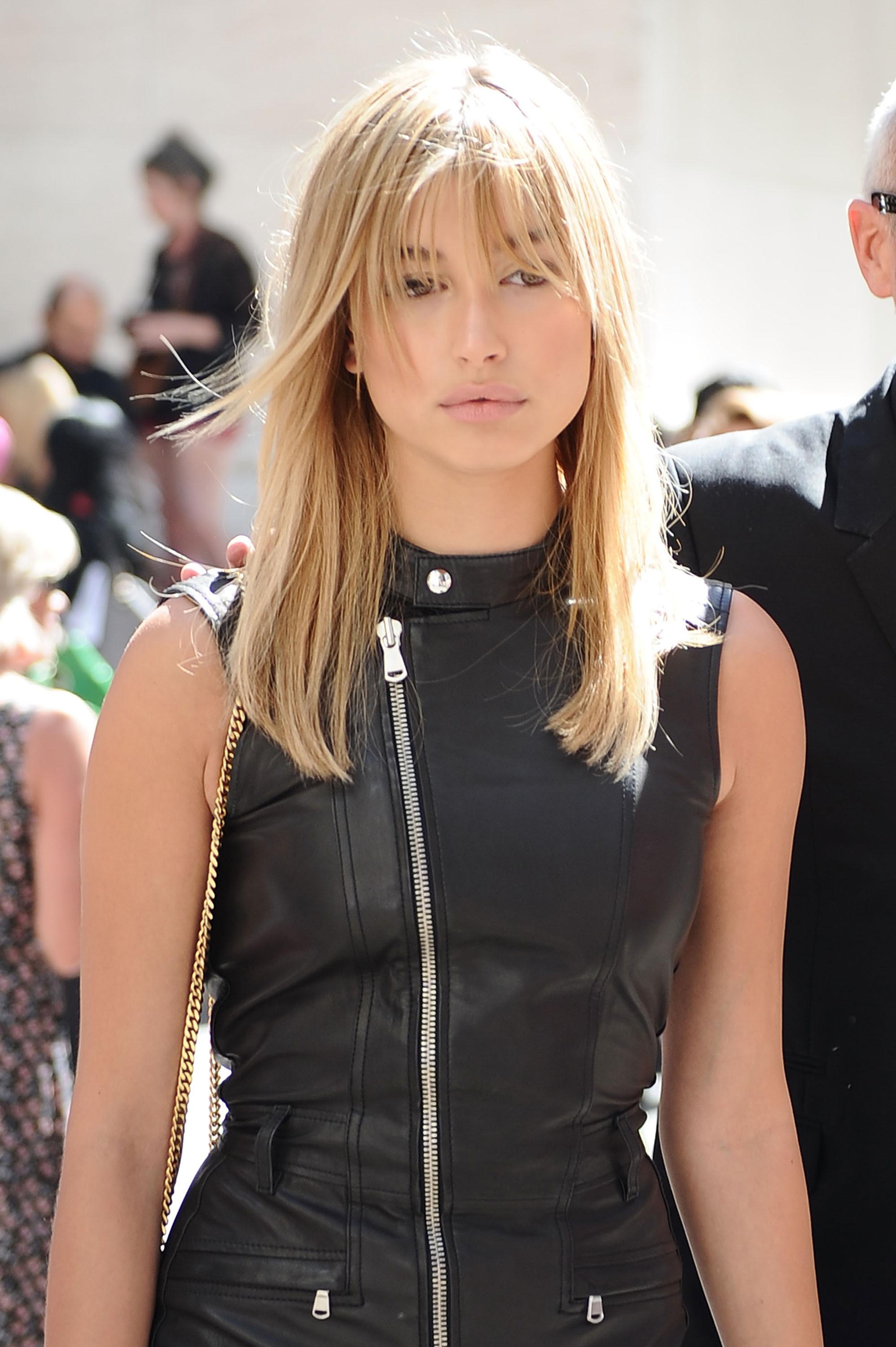 Hailey Baldwin attends the Diesel Black Gold show