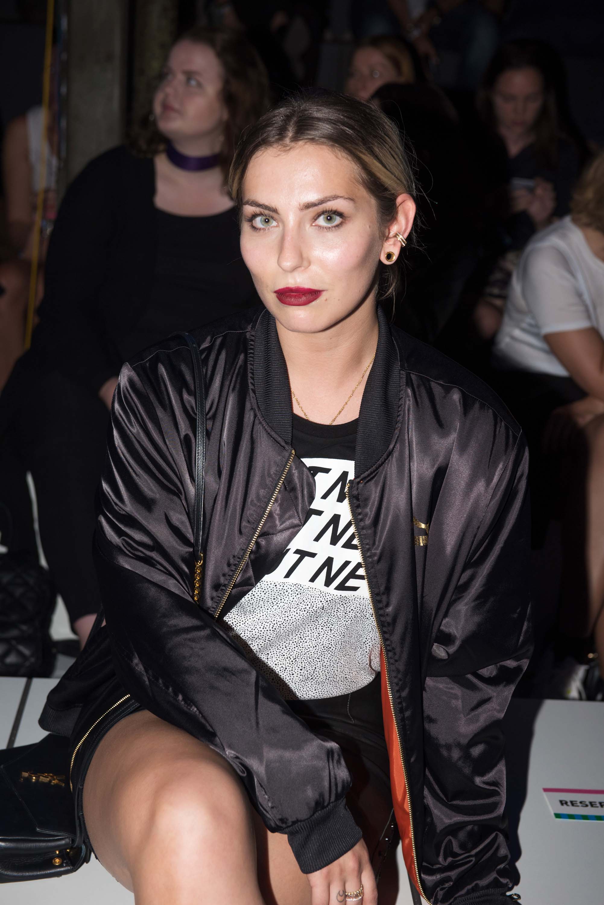 Masha Sedgwick attends the Puma fashion show