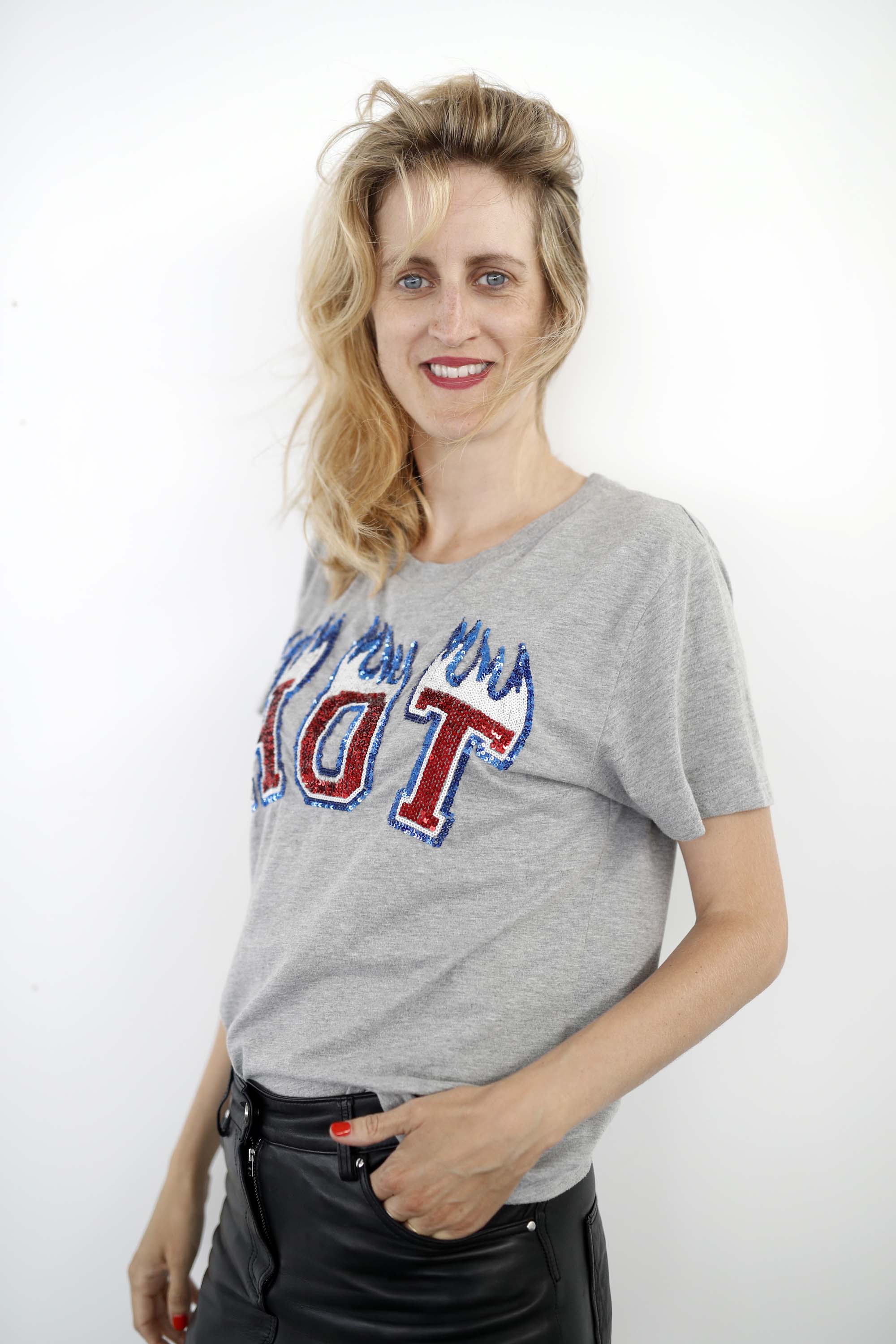 Fien Troch poses for portrait during the 73rd Venice Film Festival