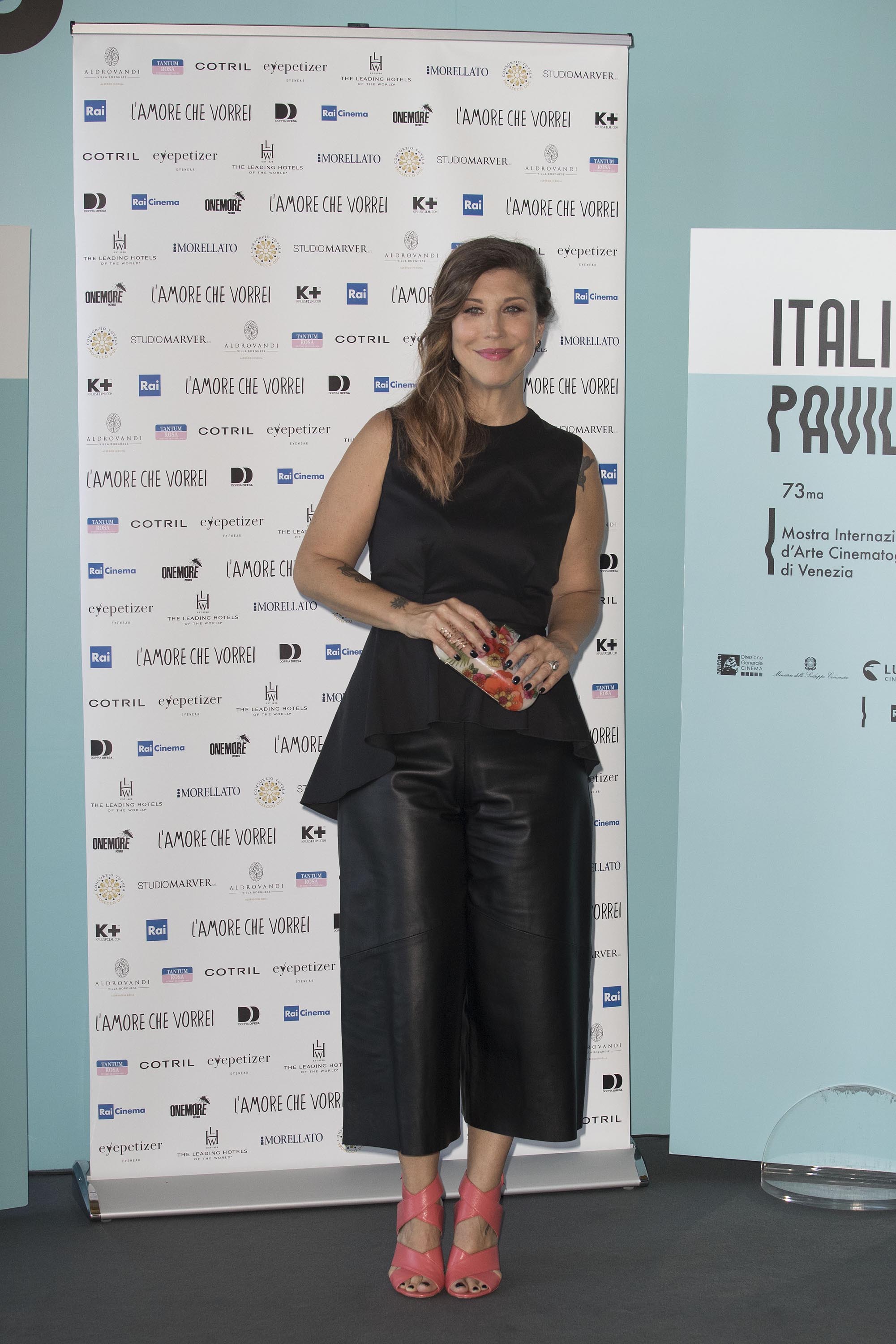 Michela Andreozzi attends a photocall for Doppia Difesa