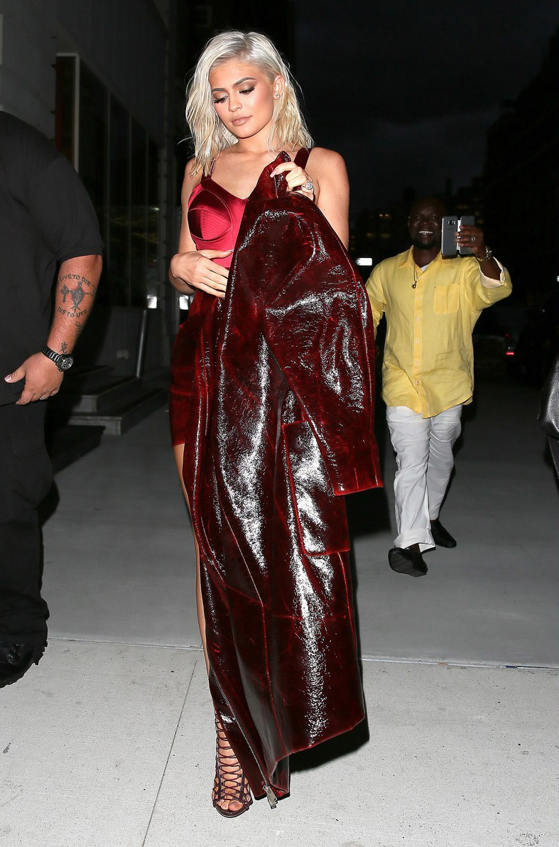 Kylie Jenner out for dinner in NYC