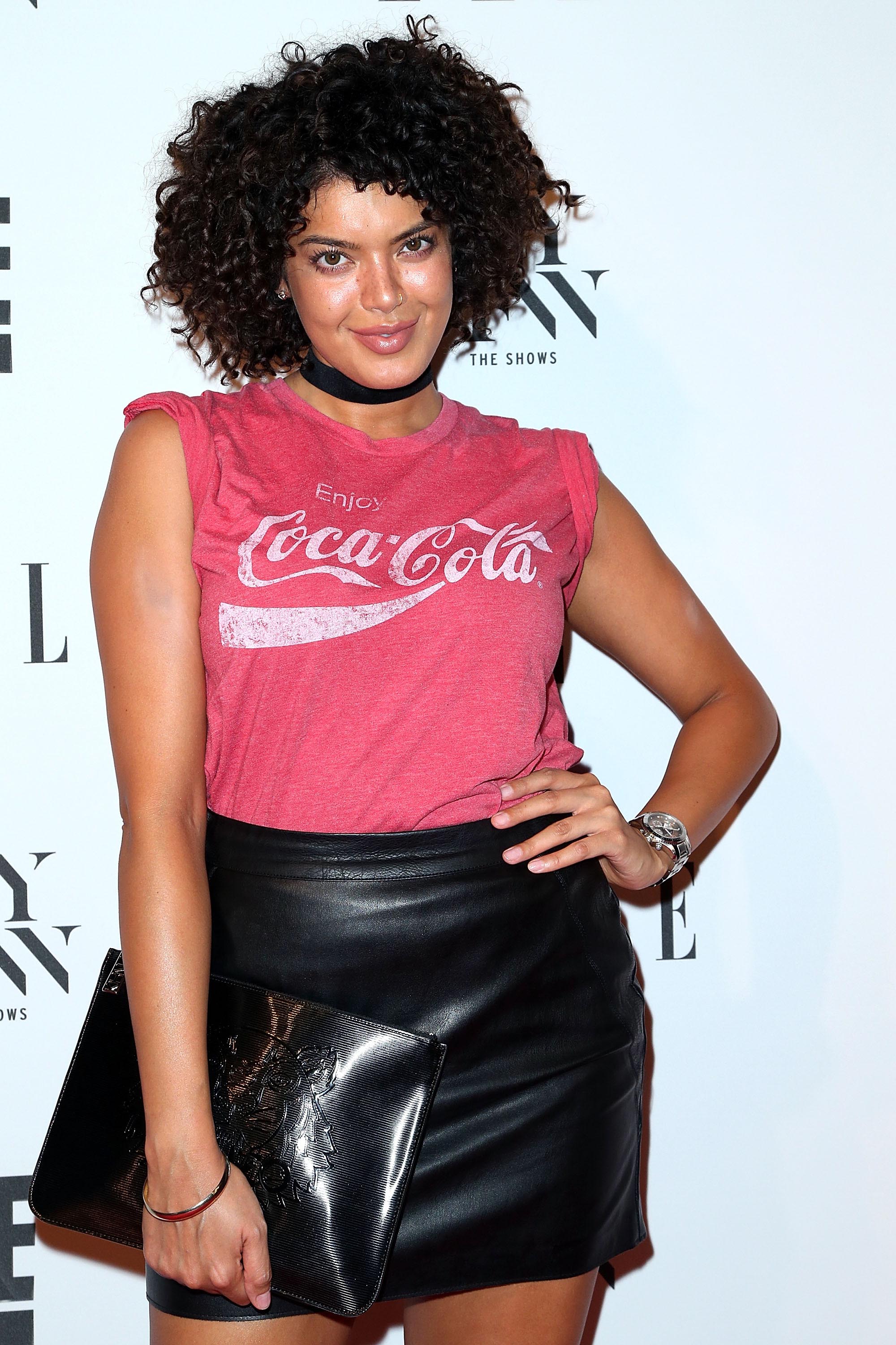 Saffi Karina attends E! ELLE IMG Kick-Off NYFW