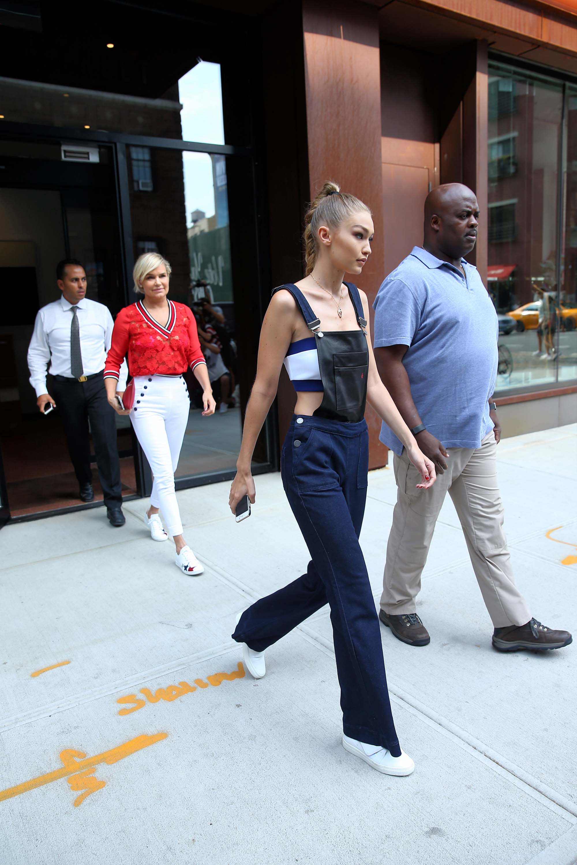 Gigi Hadid leaving her apartment