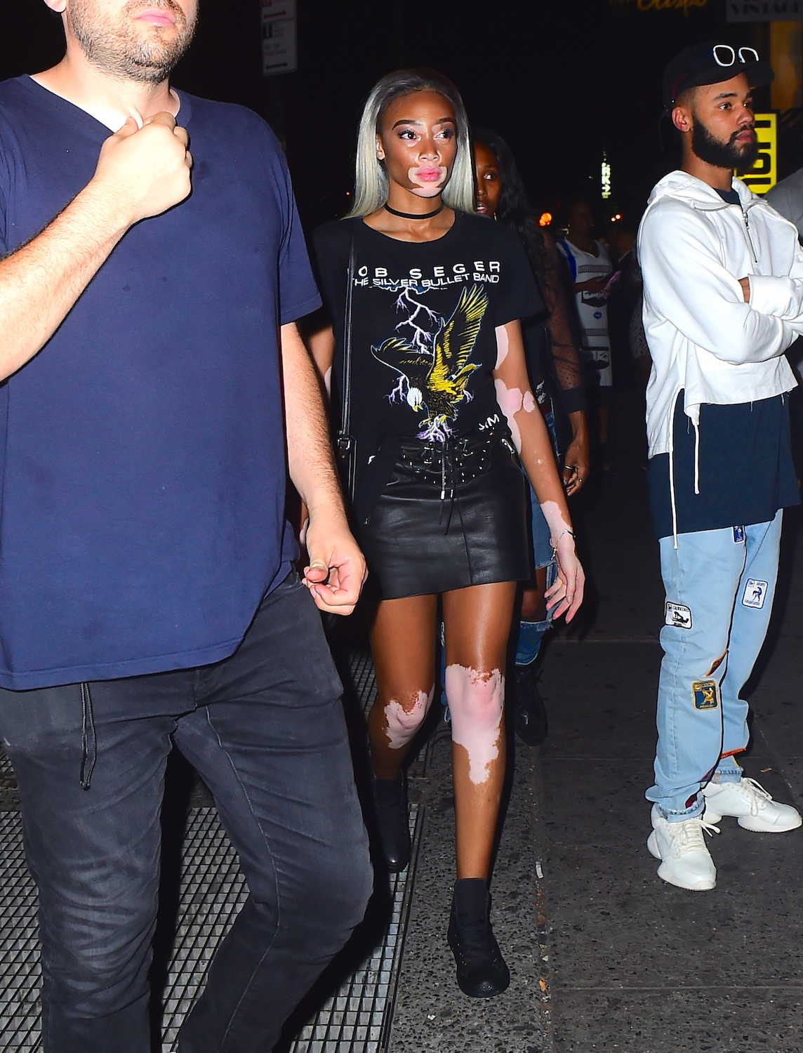 Winnie Harlow arrives to Up&Down