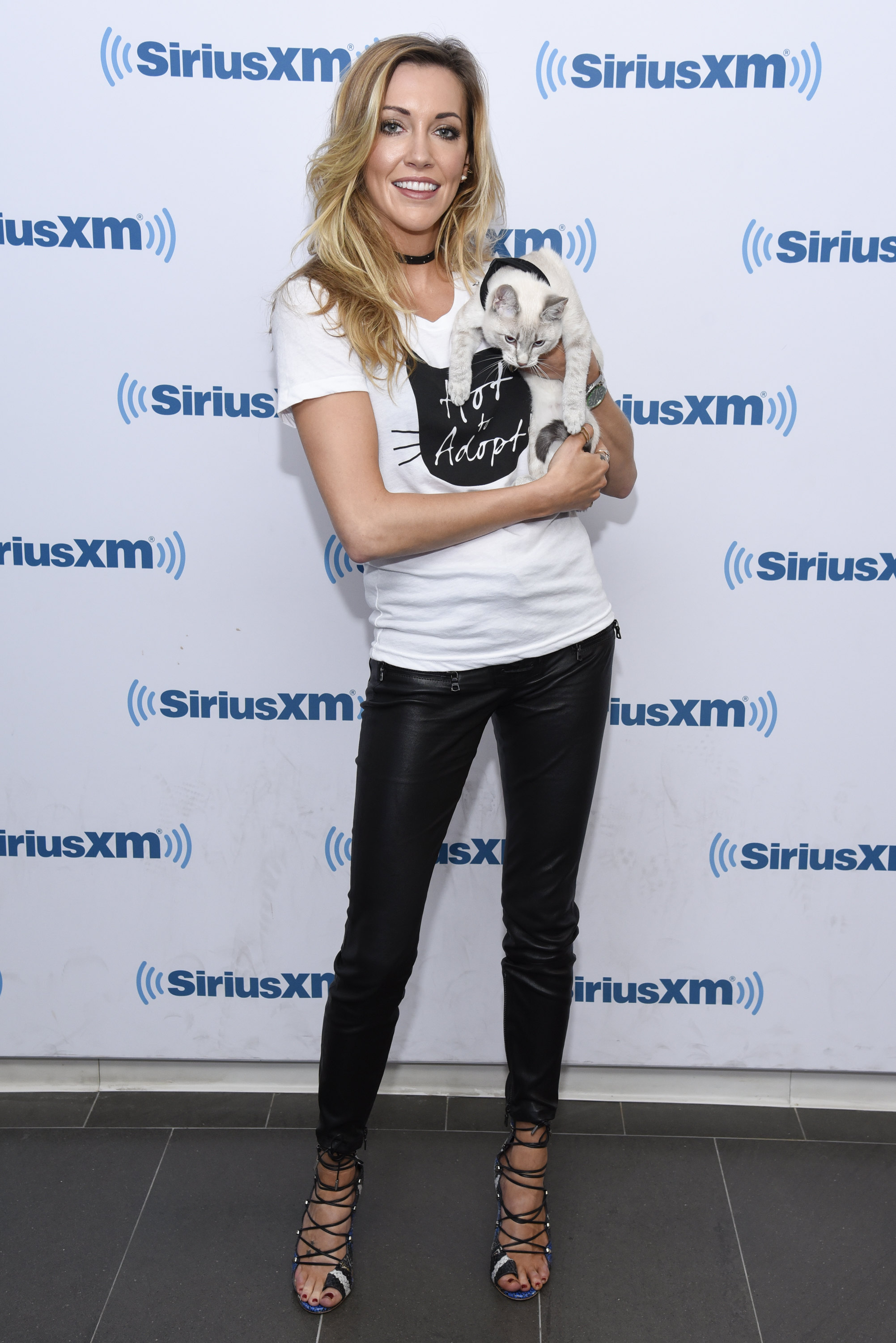 Katie Cassidy visits the SiriusXM Studio