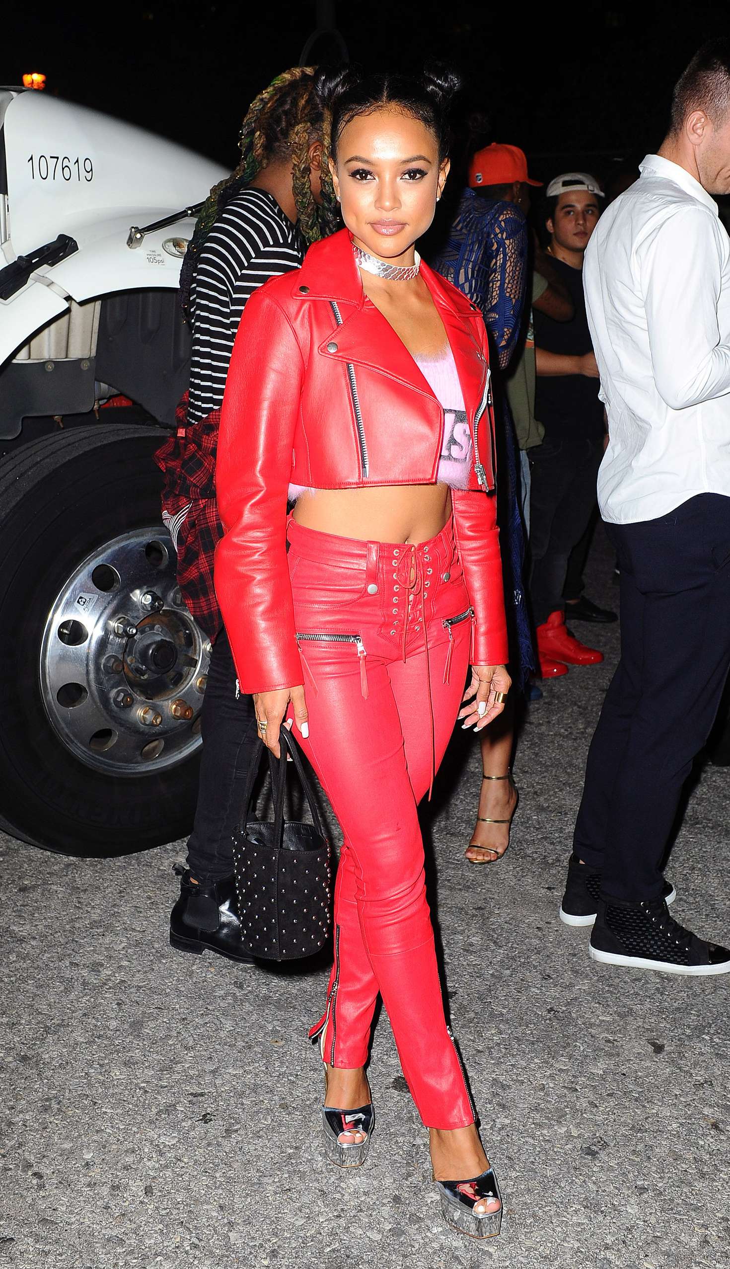 Karrueche Tran at Alexander Wang x Adidas Party