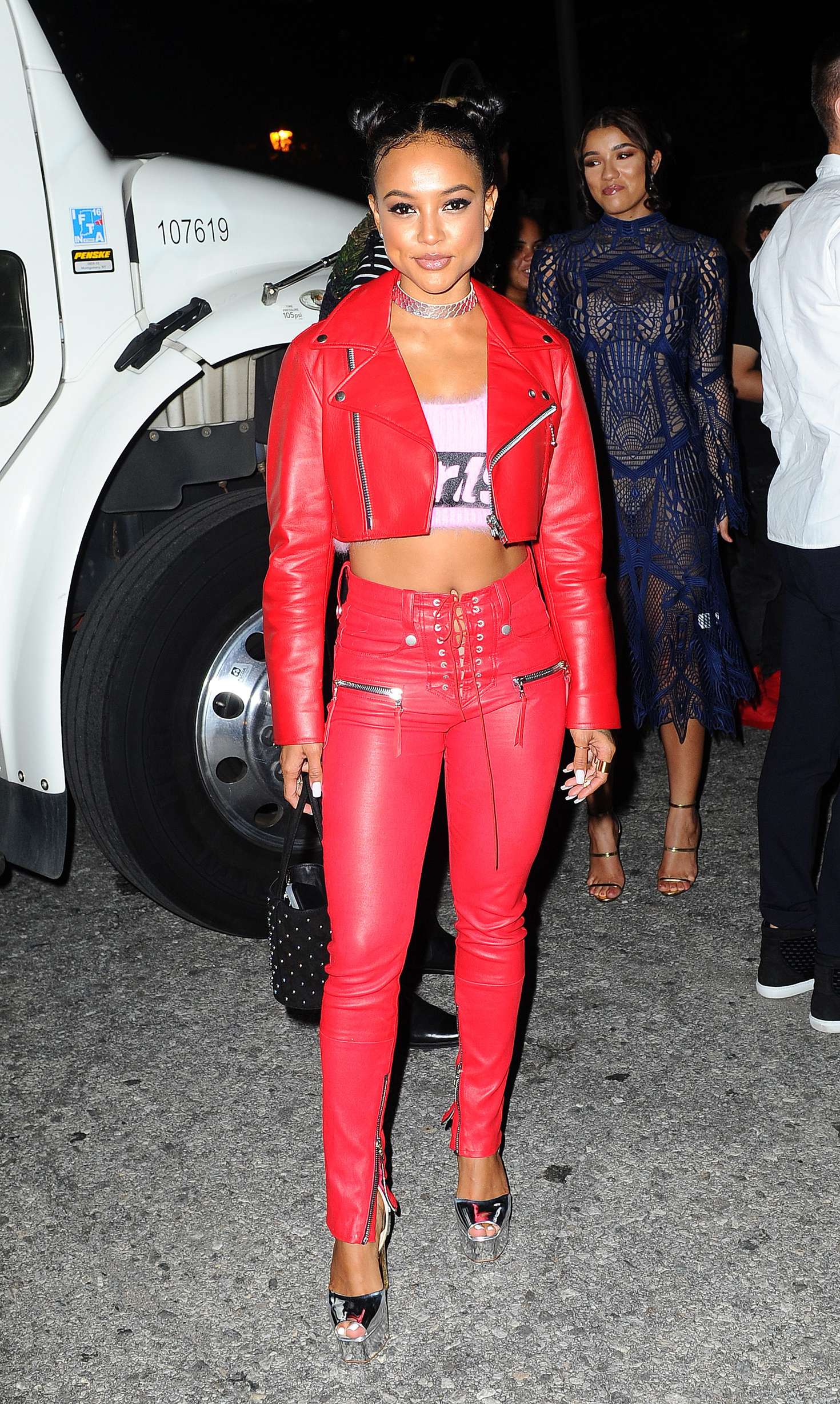 Karrueche Tran at Alexander Wang x Adidas Party