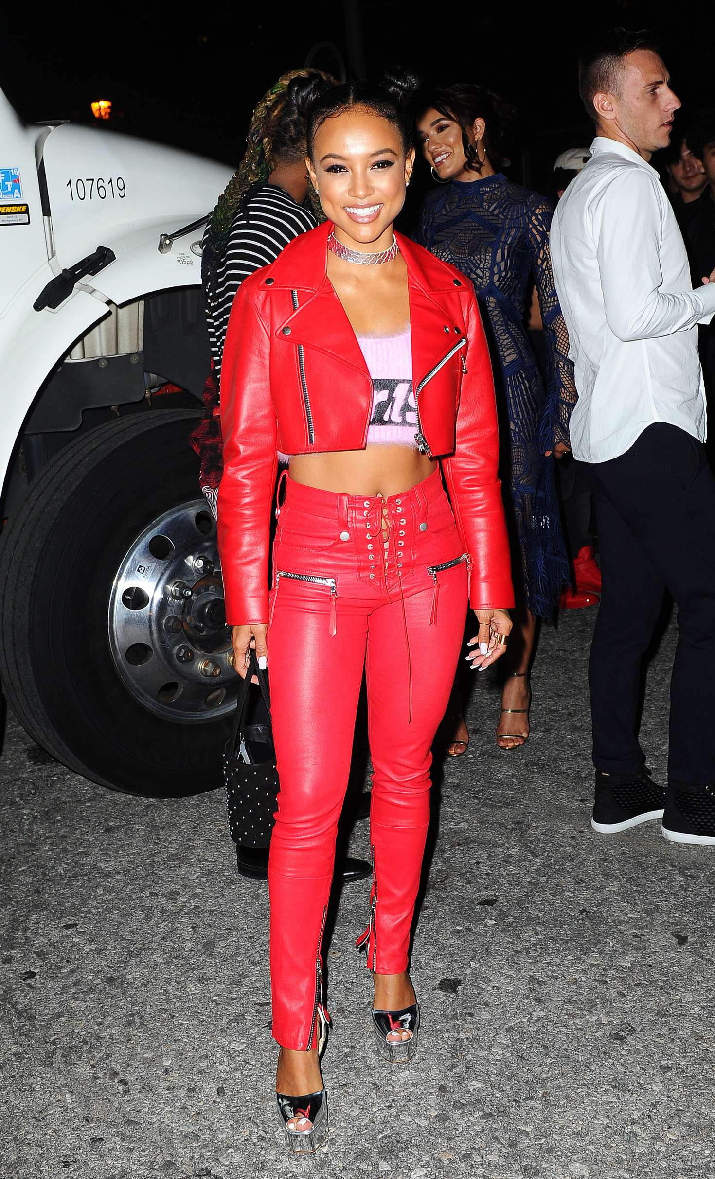 Karrueche Tran at Alexander Wang x Adidas Party