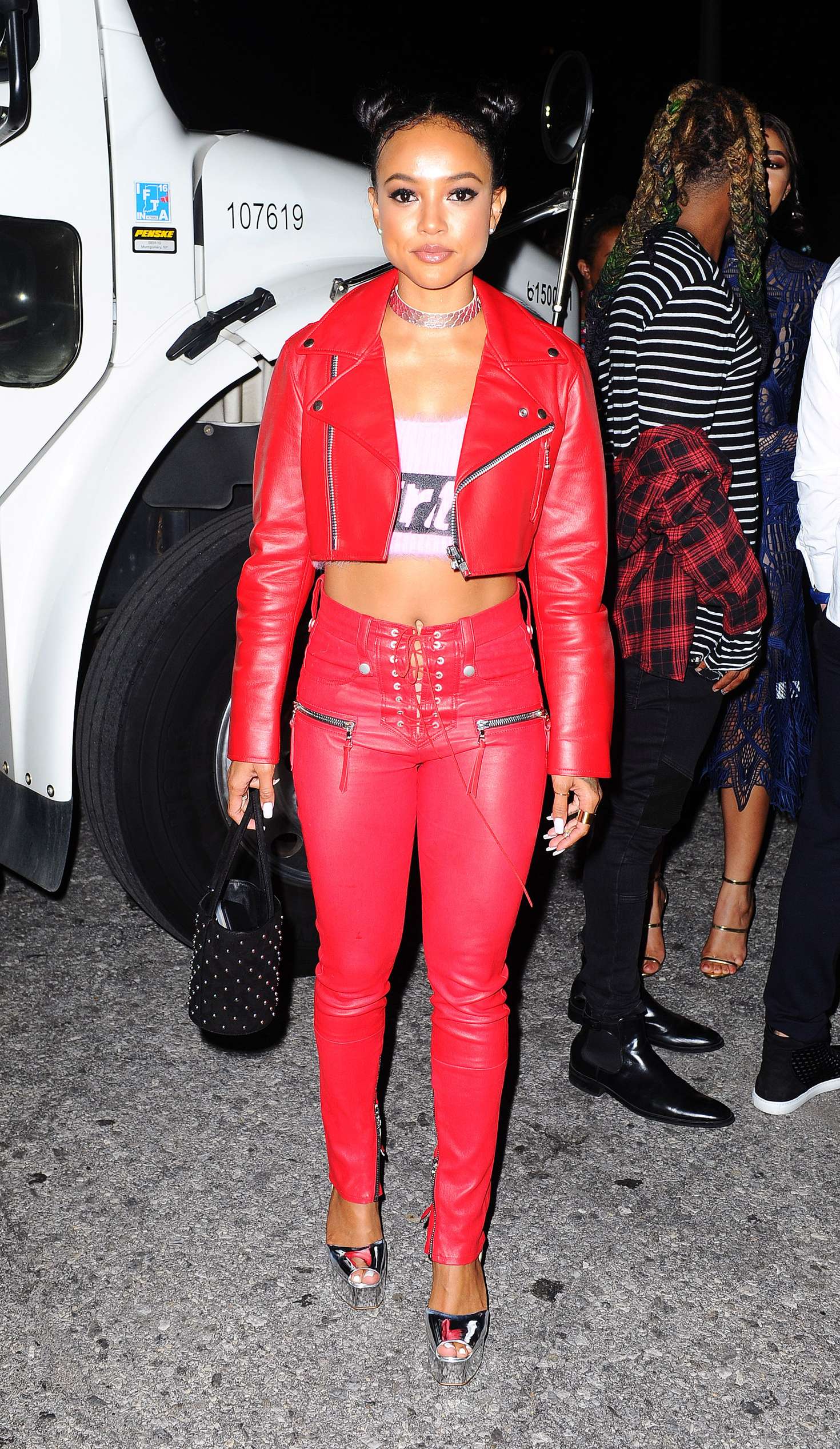 Karrueche Tran at Alexander Wang x Adidas Party