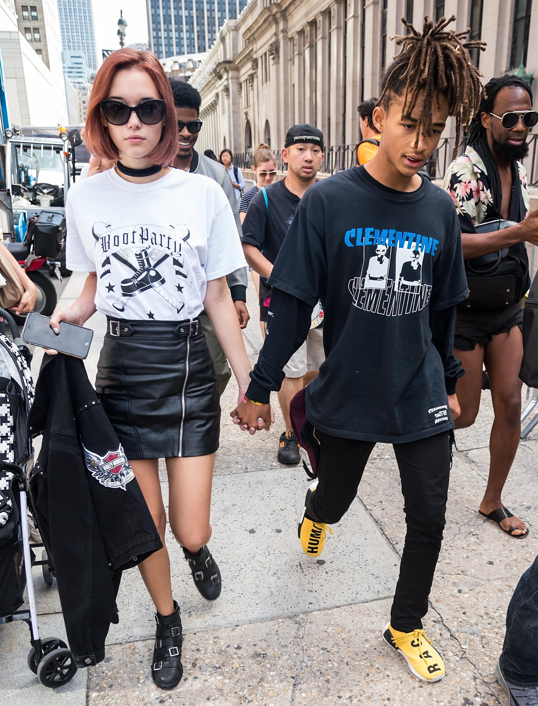 Sarah Snyder arrives at Hood By Air fashion show