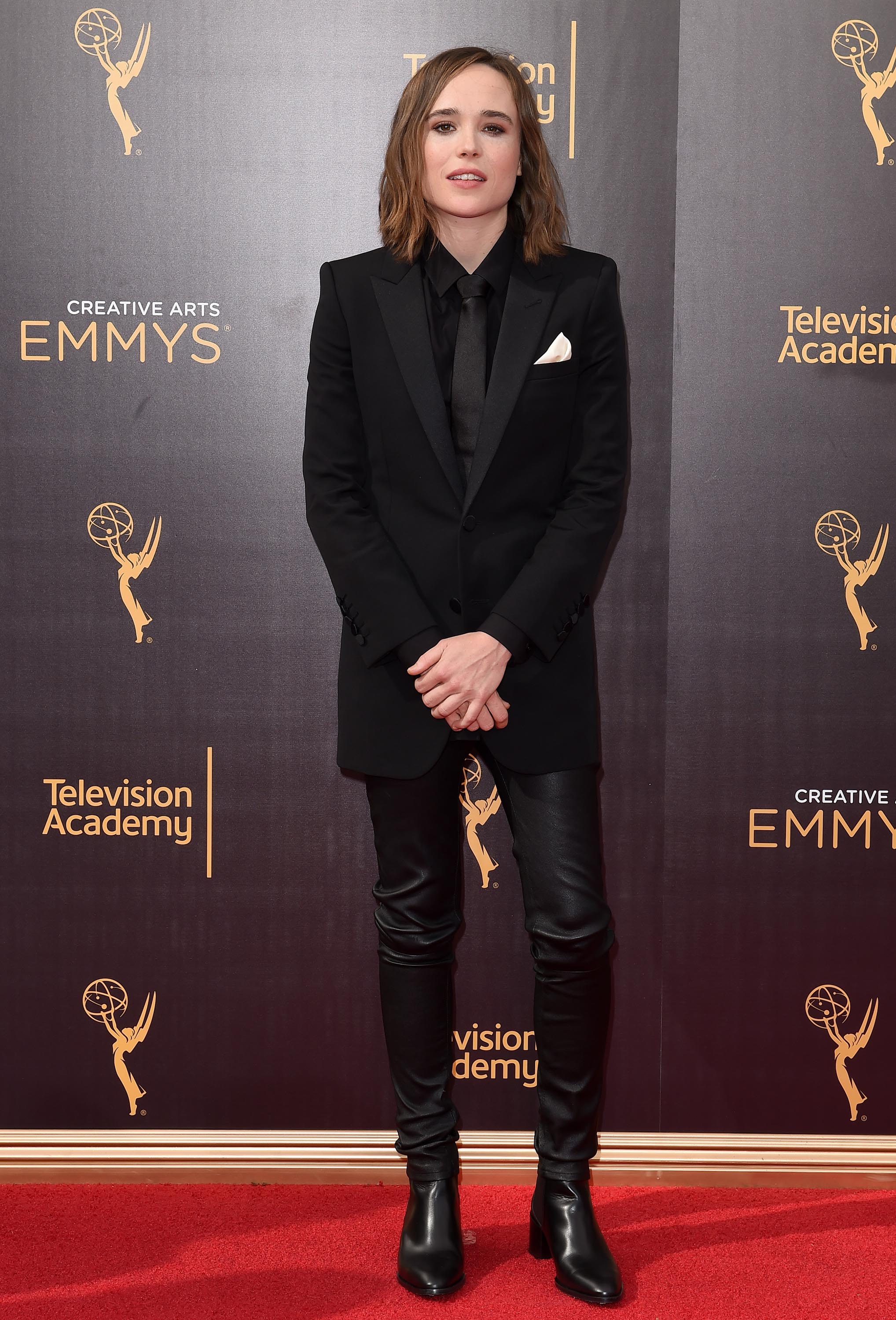 Ellen Page attends 2016 Creative Arts Emmy Awards