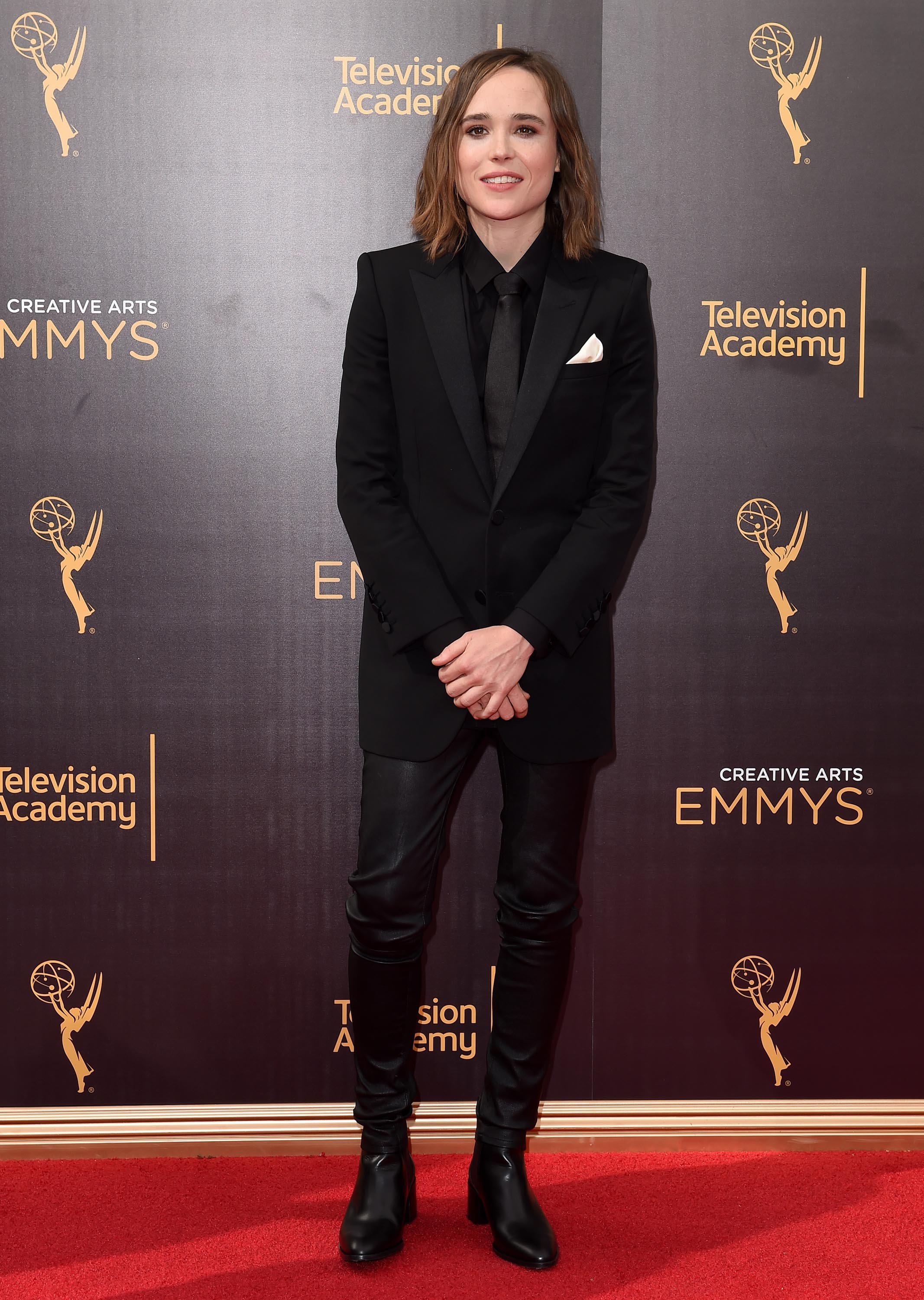 Ellen Page attends 2016 Creative Arts Emmy Awards