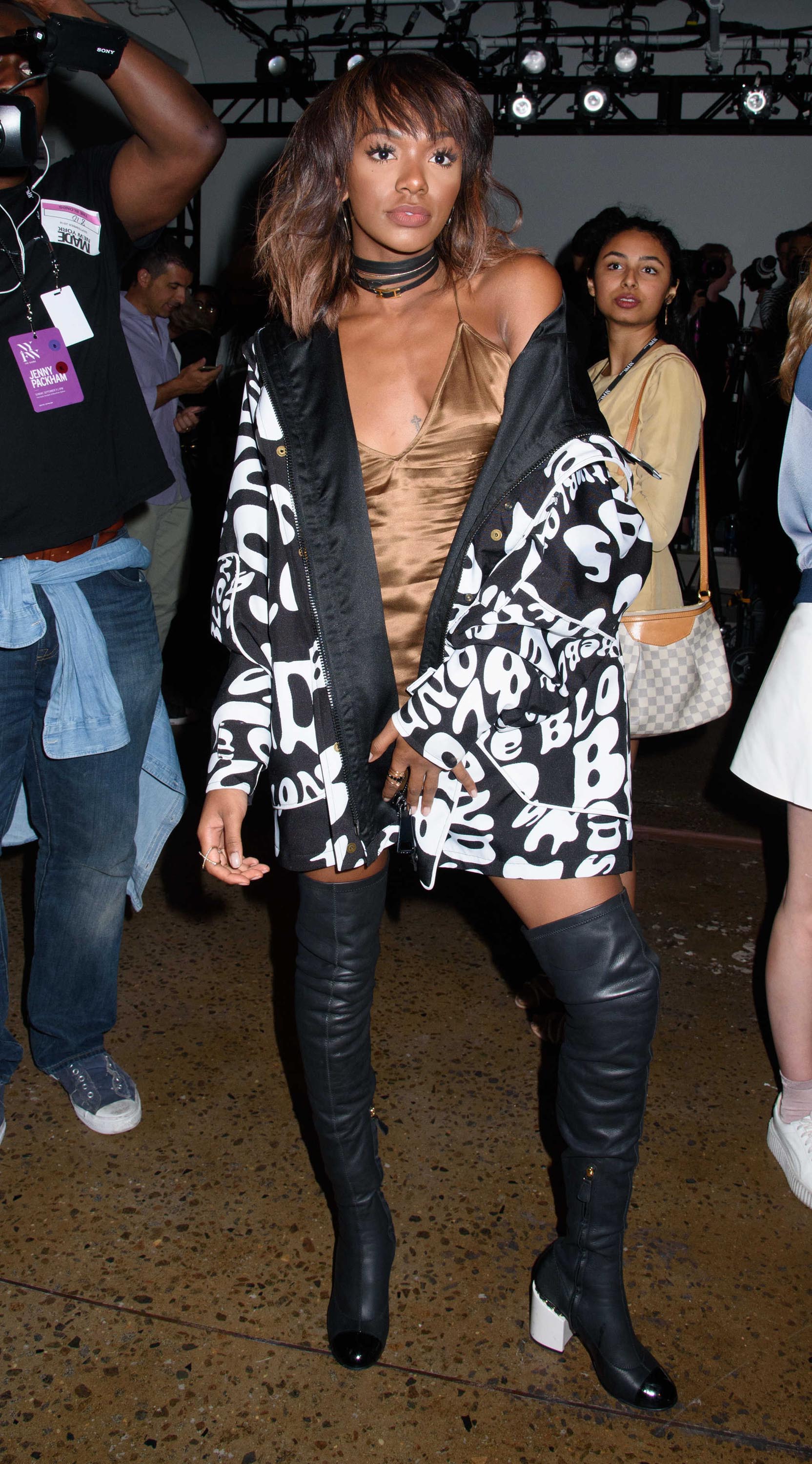 Elisa Johnson attends the MADE Fashion Week