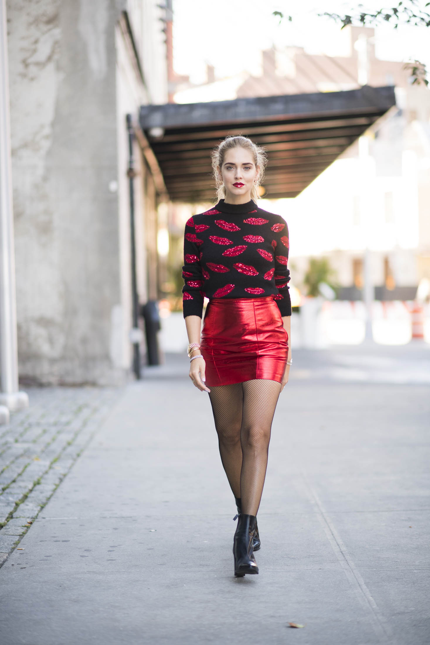 Chiara Ferragni attends New York Fashion Week