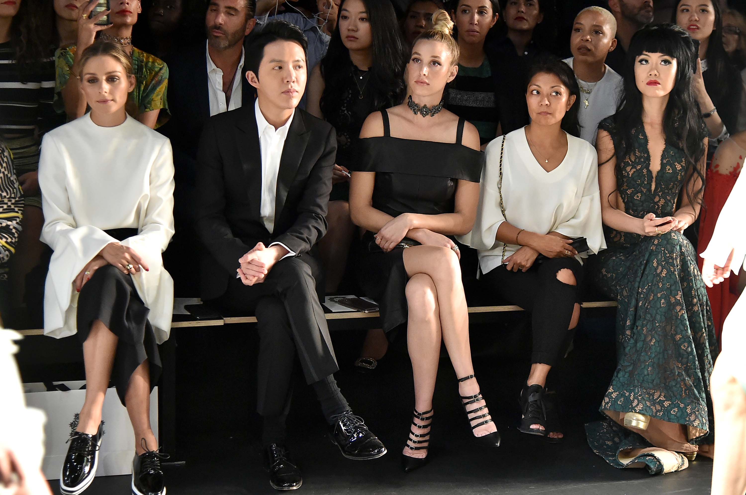 Whitney Port attends the Lanyu fashion show