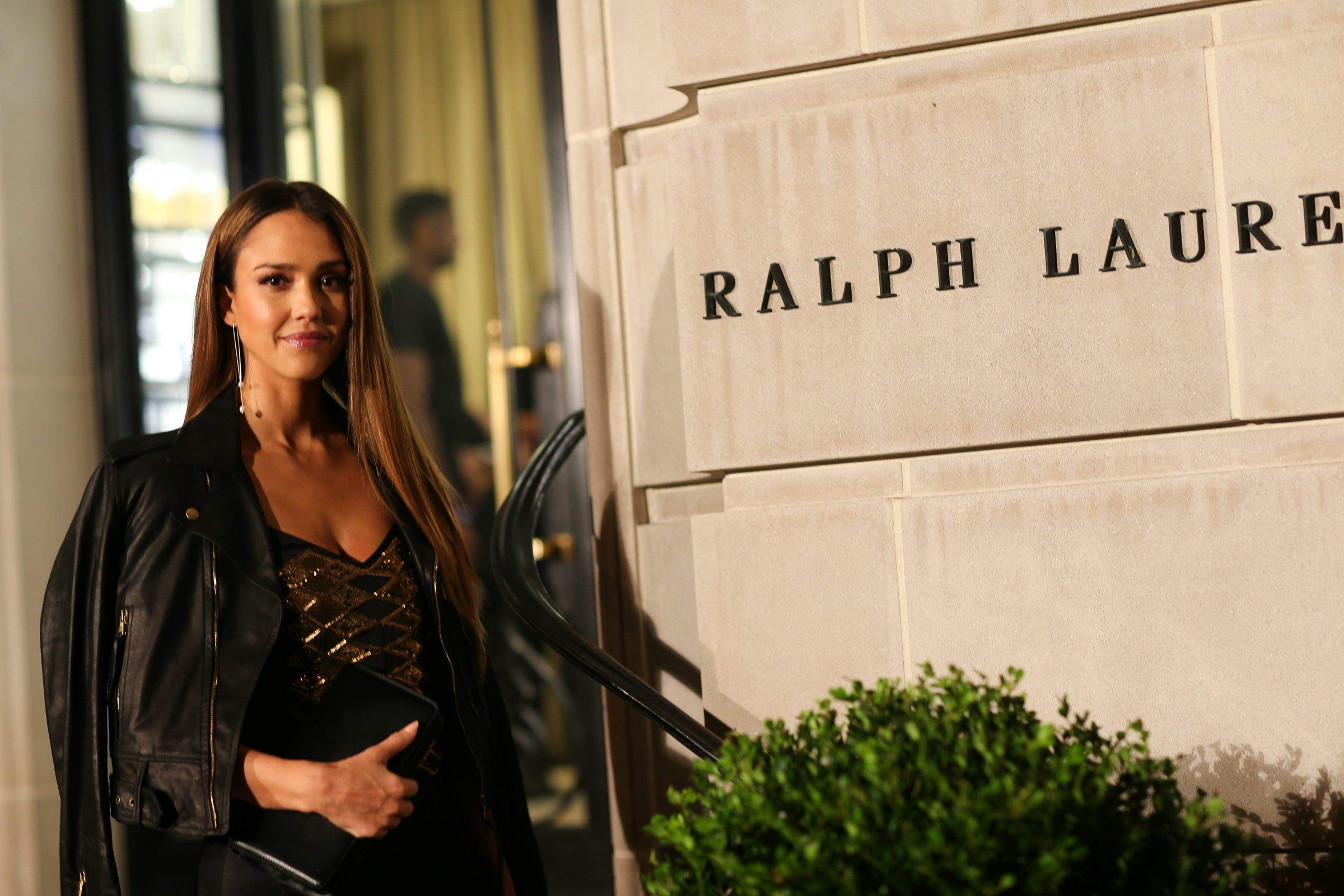 Jessica Alba attends Ralph Lauren fashion show