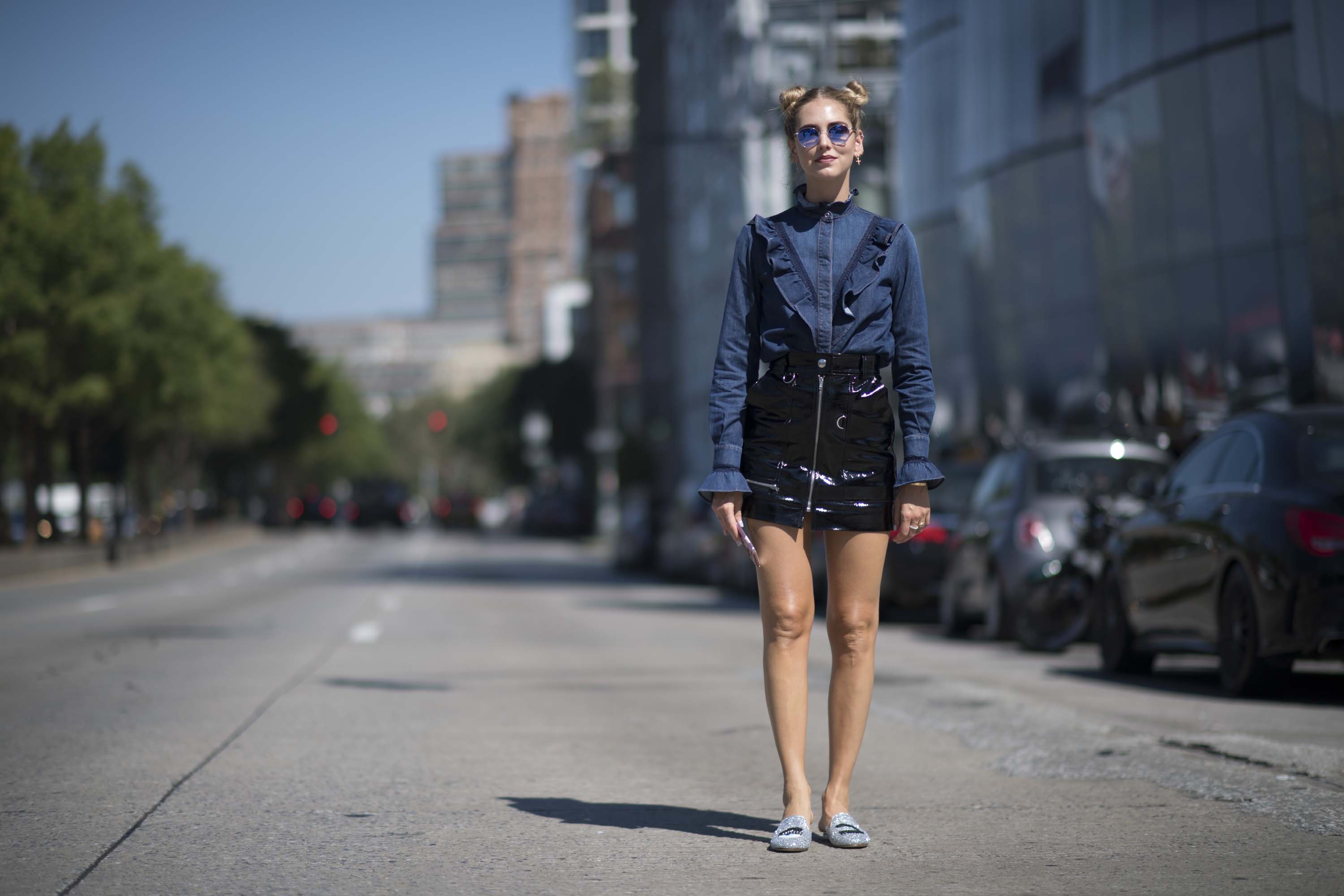 Chiara Ferragni seen in New York City