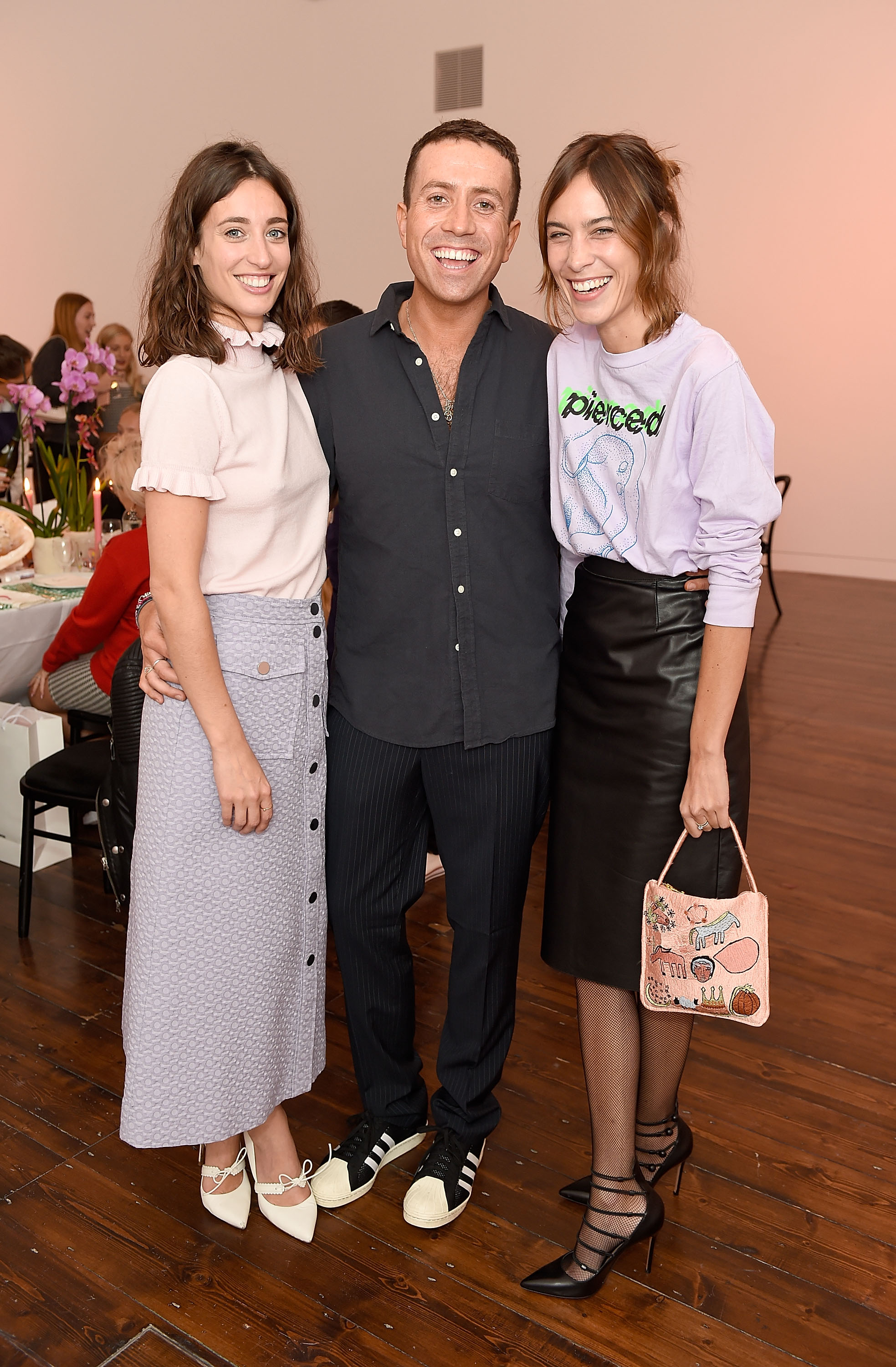 Alexa Chung attends the Shrimps SS17 Presentation dinner featuring Converse