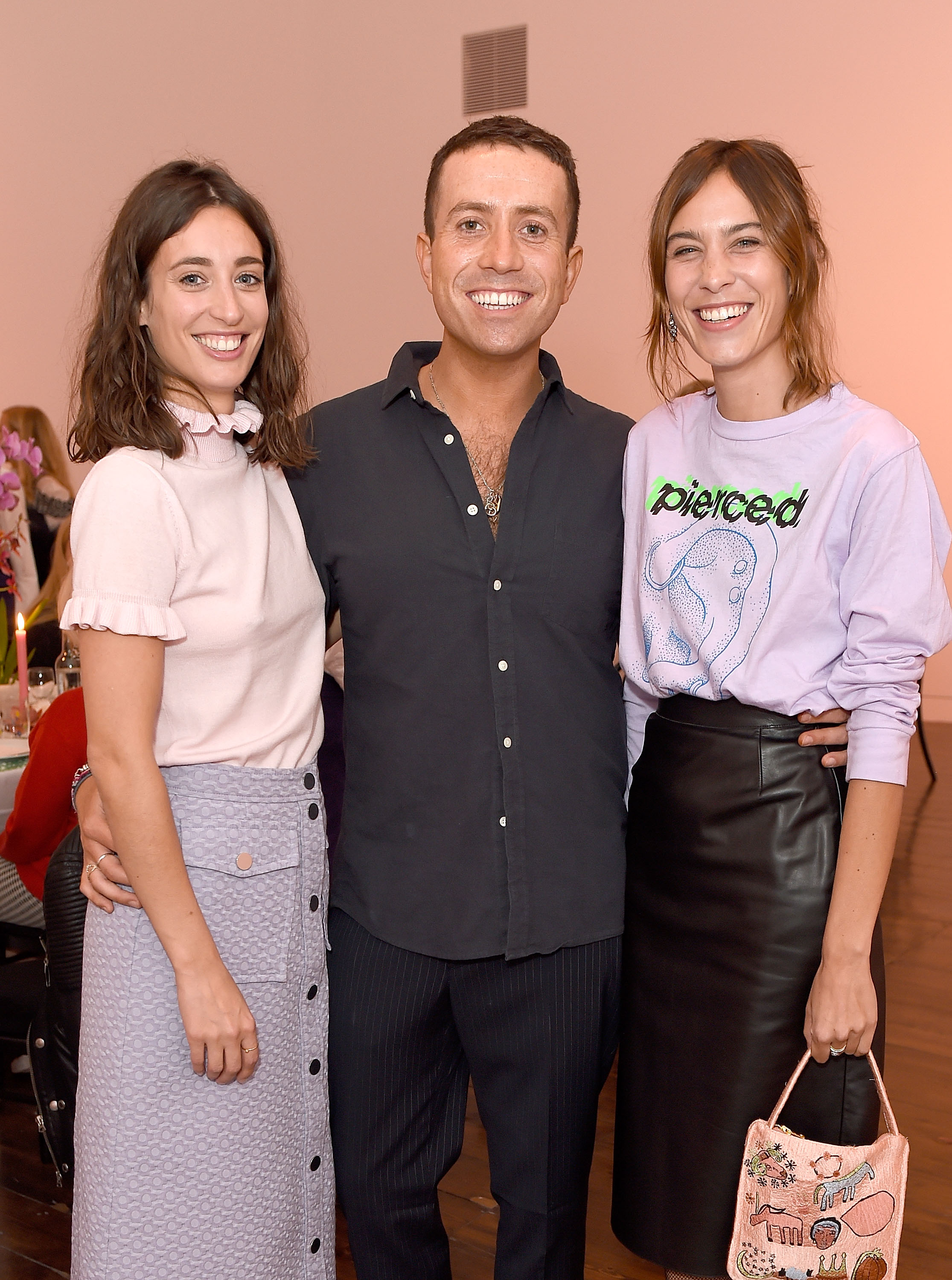 Alexa Chung attends the Shrimps SS17 Presentation dinner featuring Converse