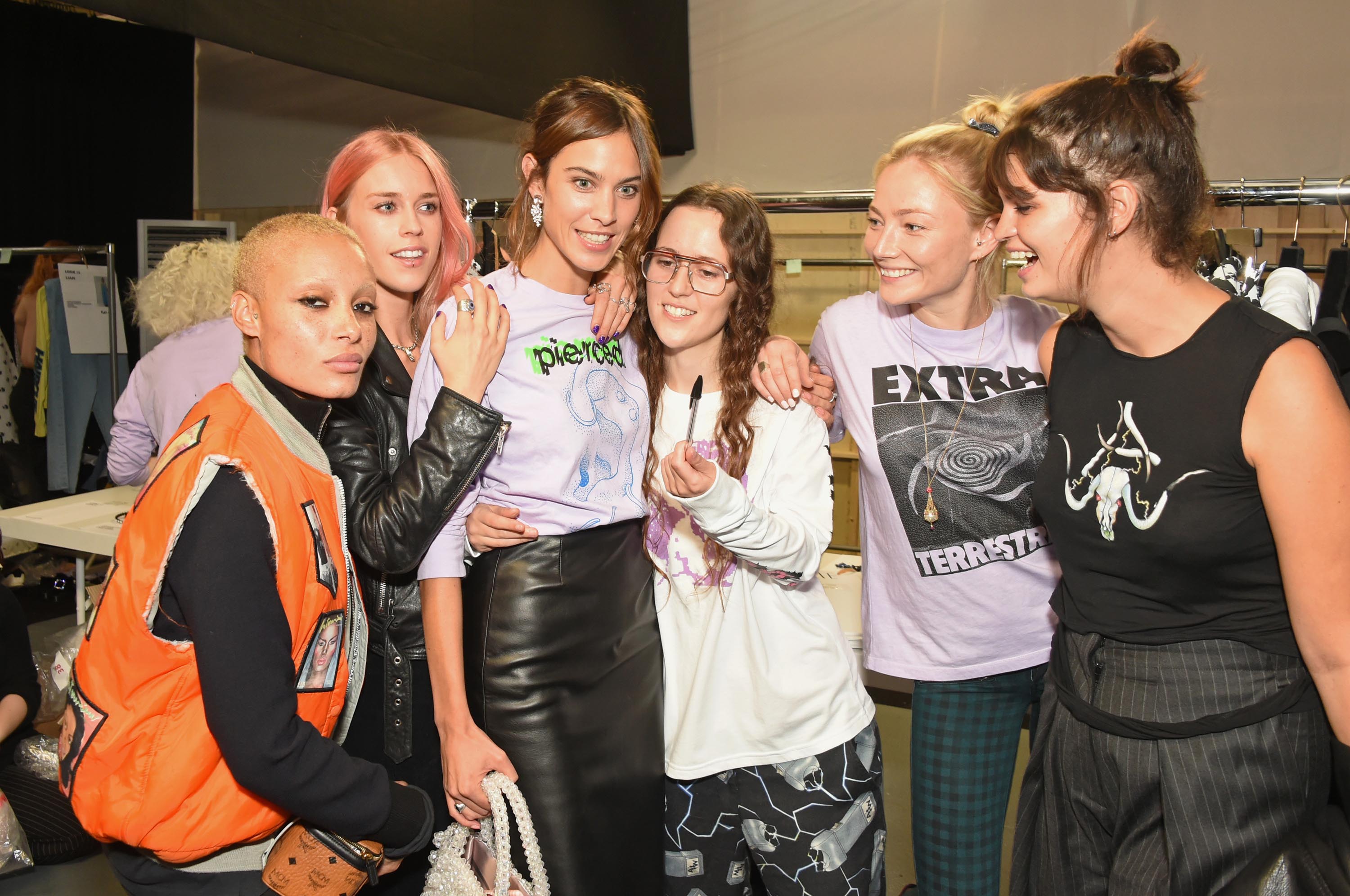 Alexa Chung attends the Shrimps SS17 Presentation dinner featuring Converse