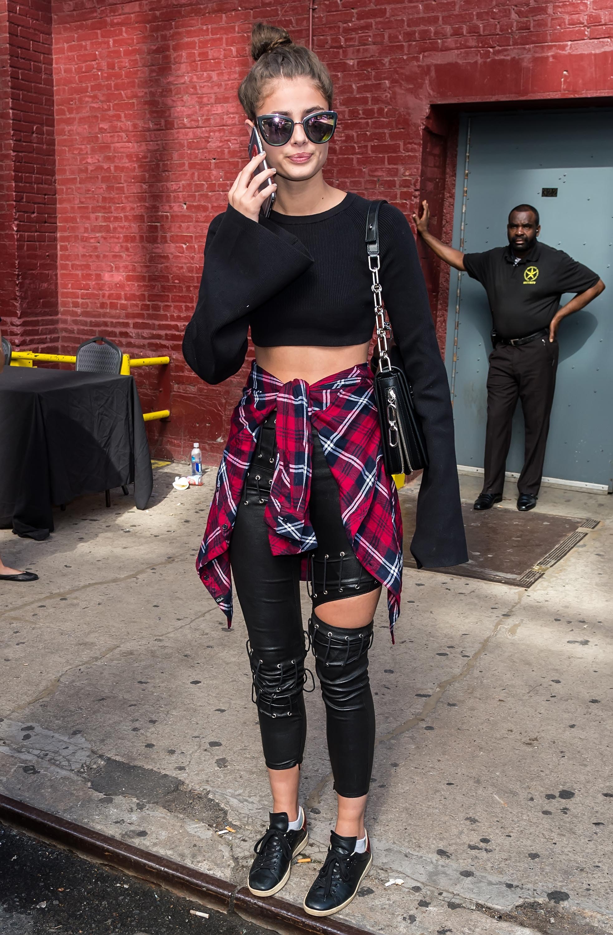 Taylor Marie Hill is seen leaving Marc Jacobs Spring 2017 fashion show
