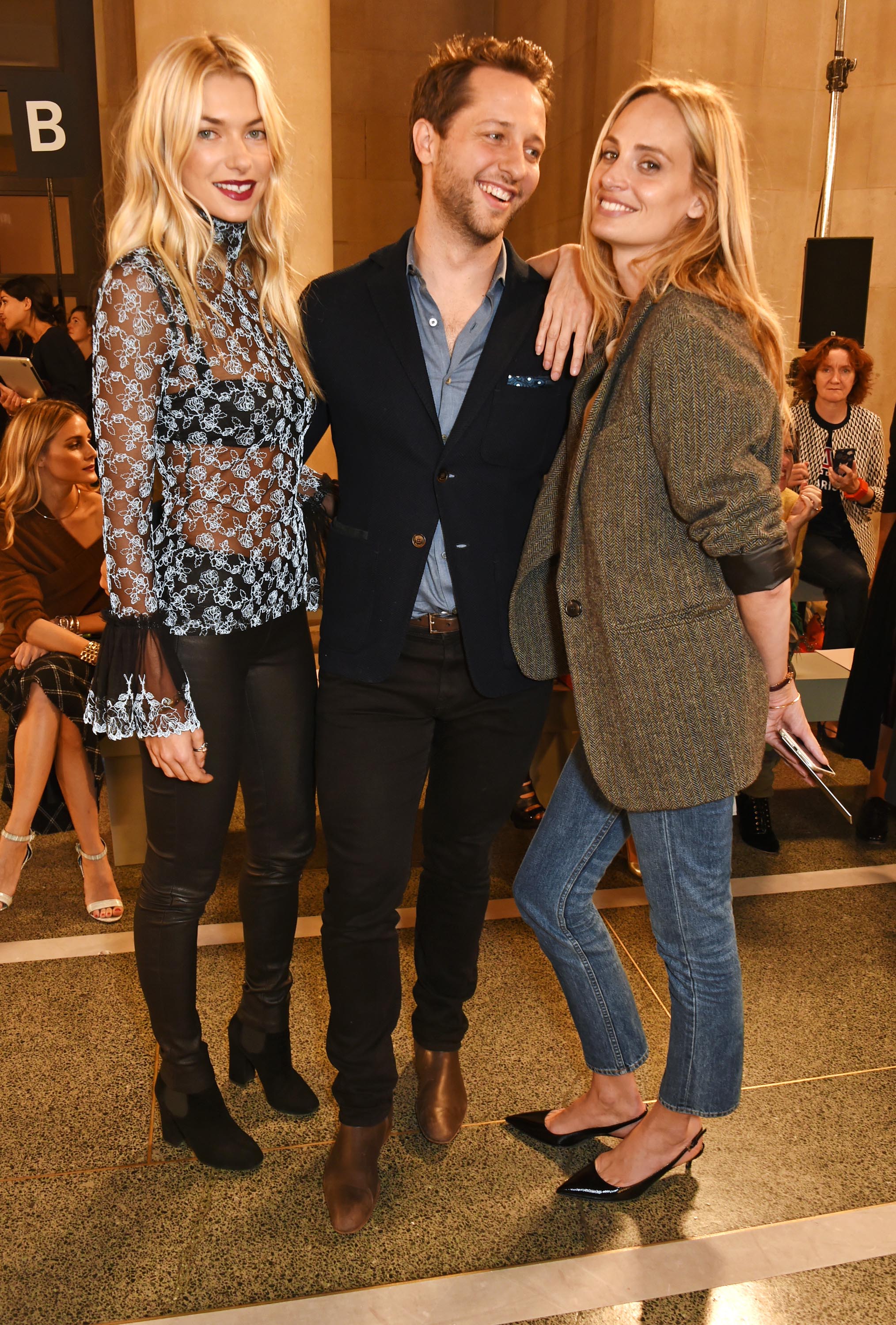 Jessica Hart attends the Christopher Kane show