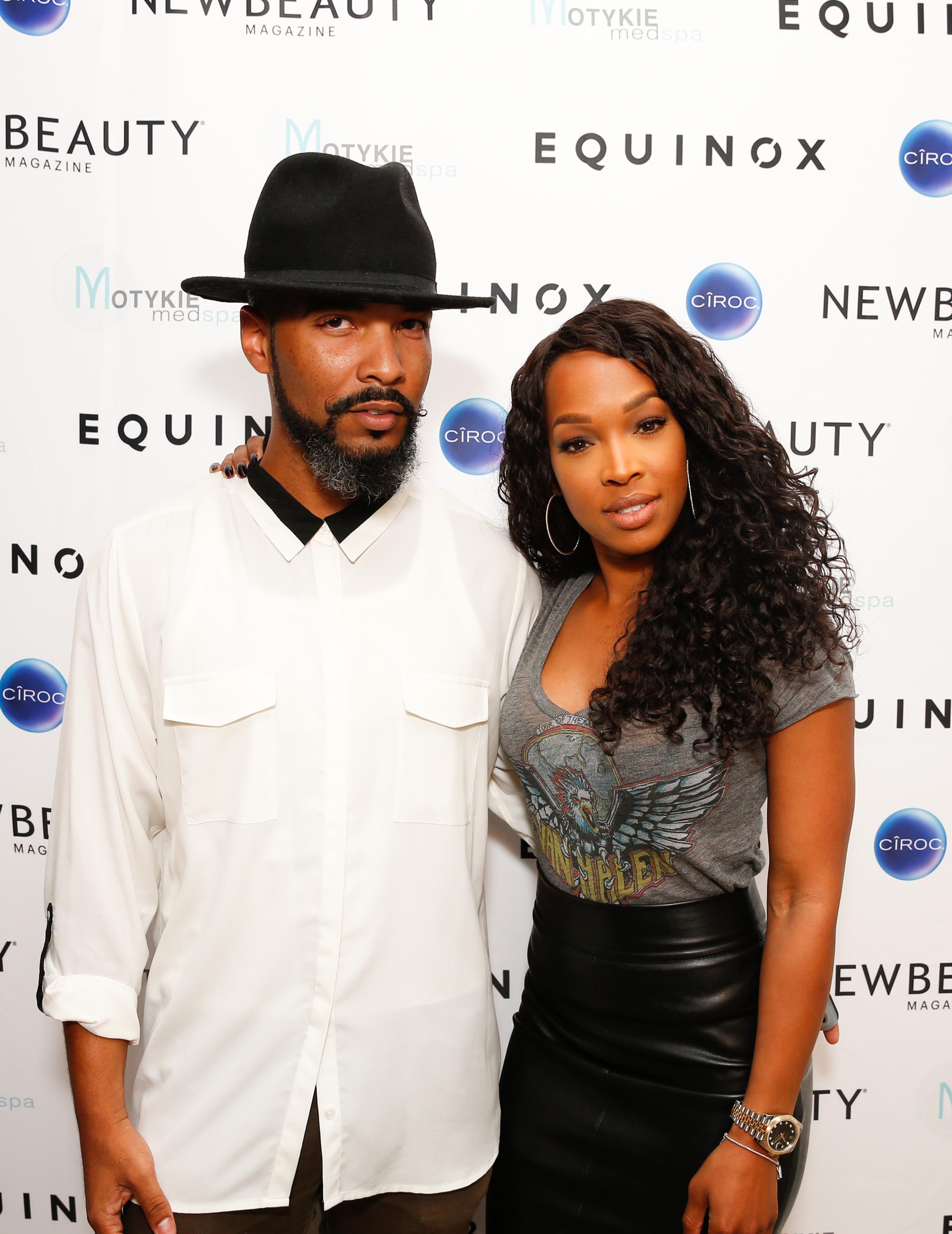 Malika Haqq arrives at the Fall Into Amazing Skin event