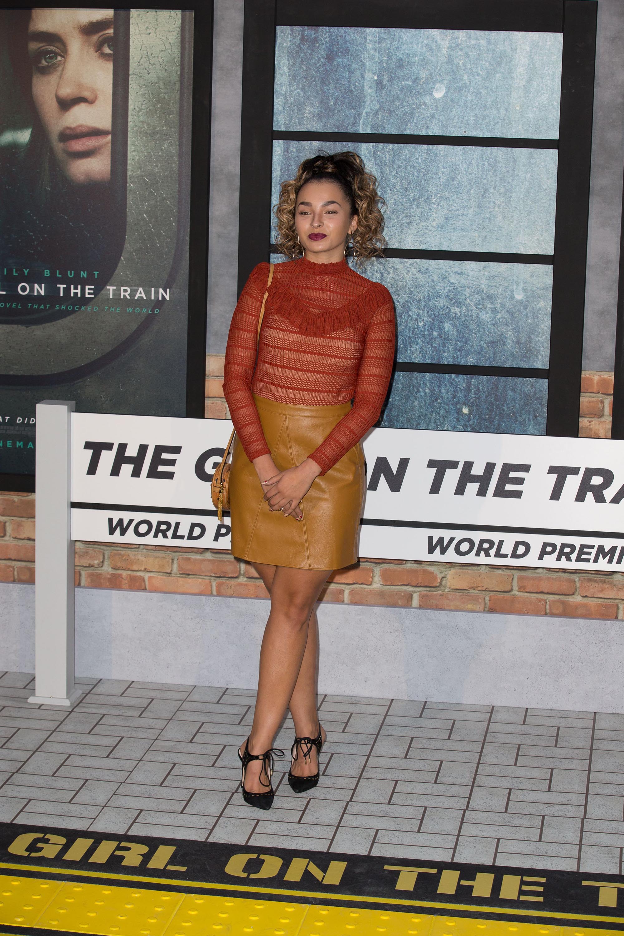 Ella Eyre attends The Girl On The Train world premiere