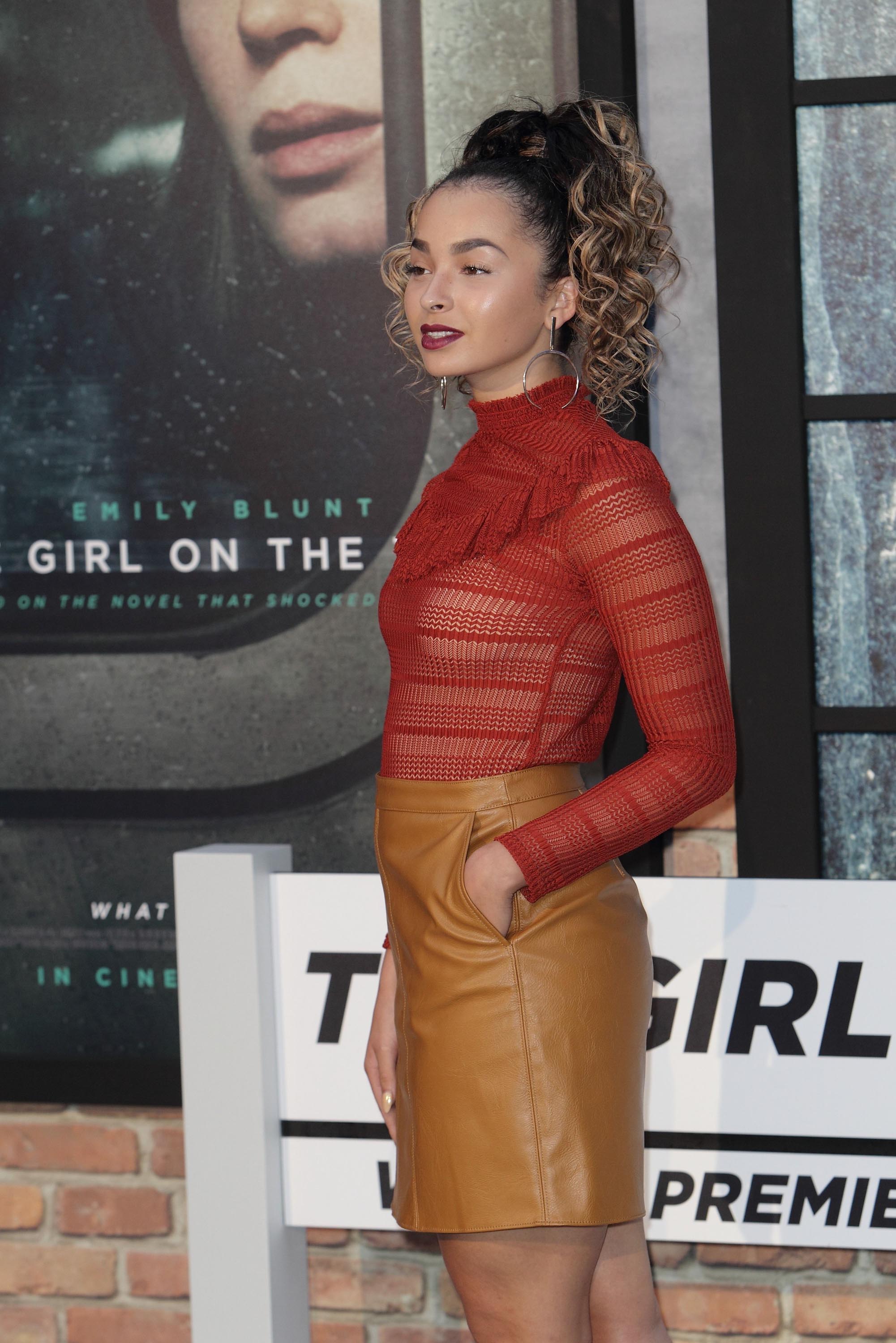 Ella Eyre attends The Girl On The Train world premiere