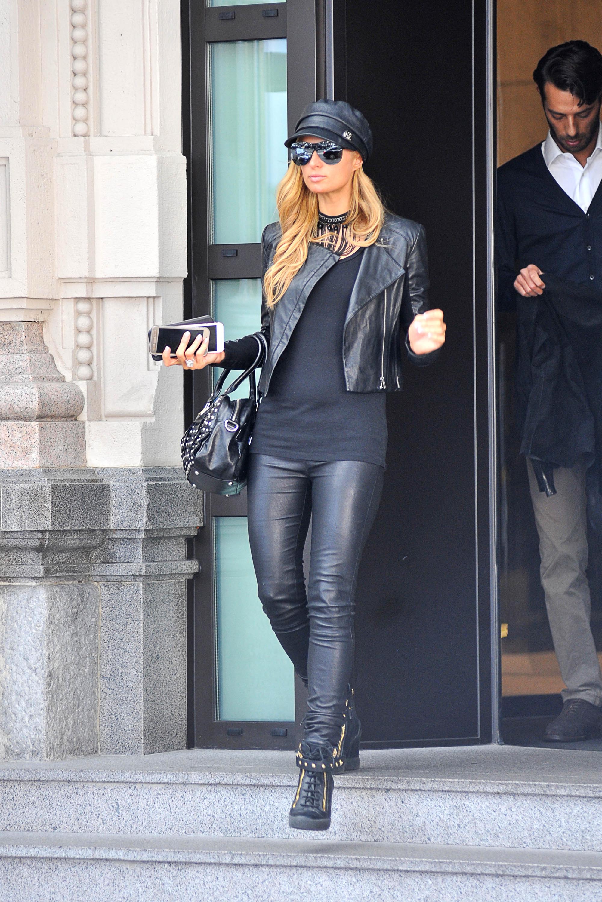 Paris Hilton seen in Milan for Fashion Week