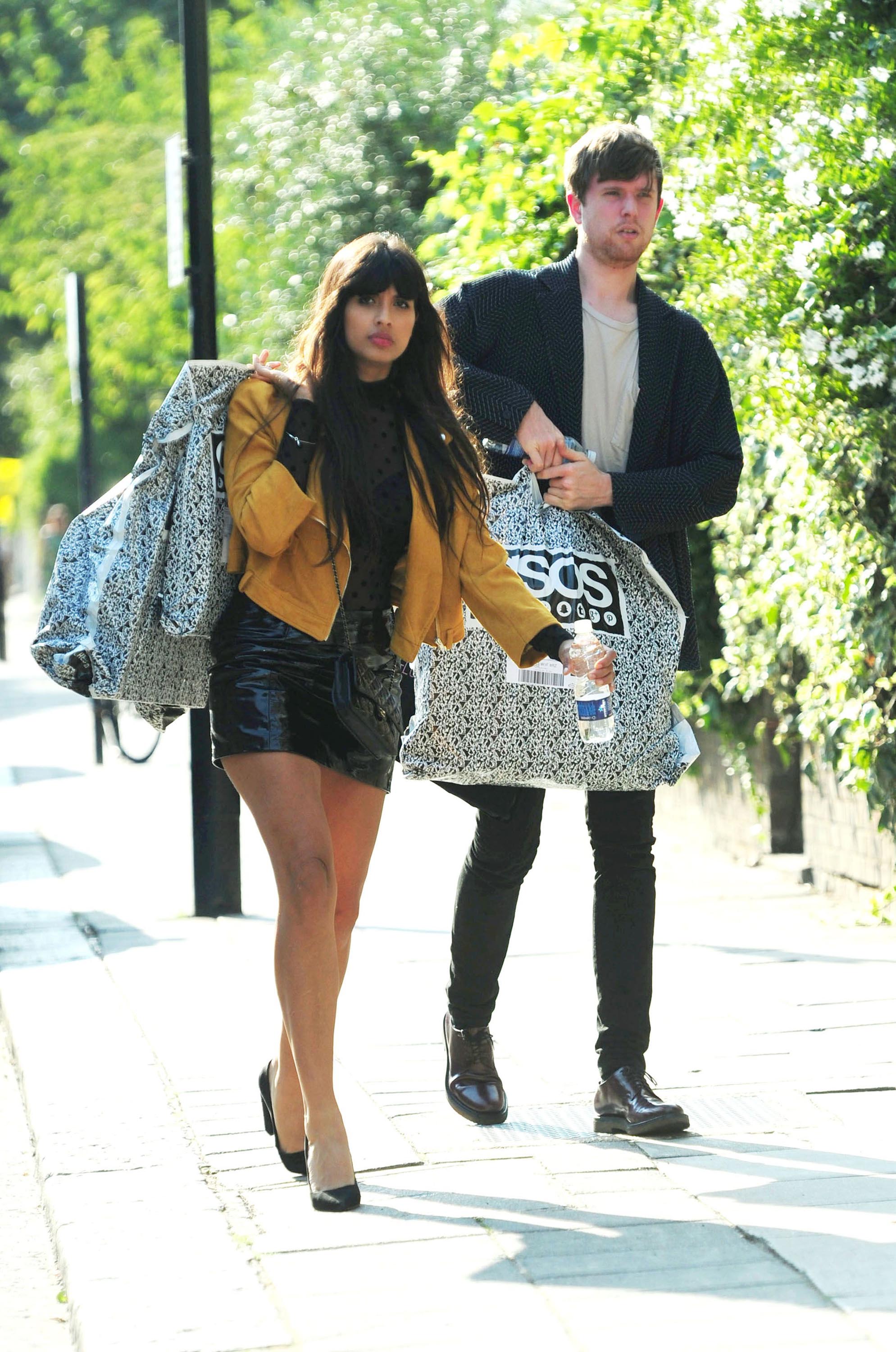 Jameela Jamil out and about in London