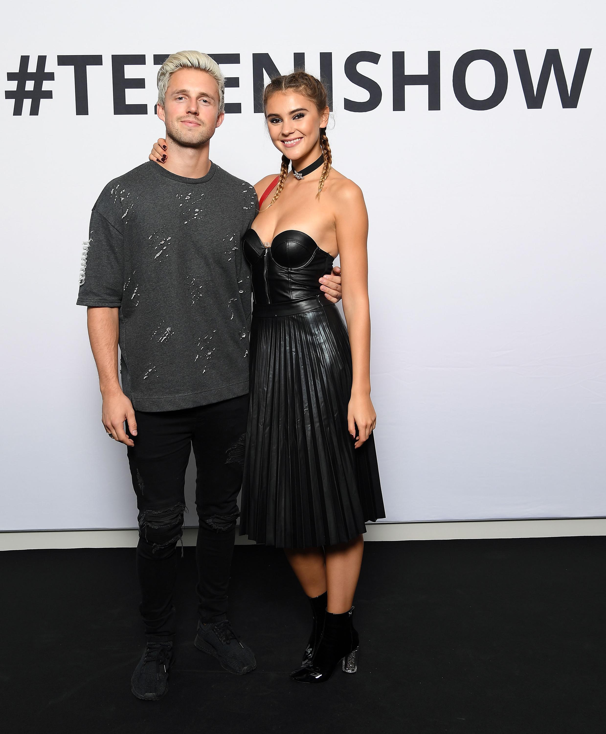 Stefanie Giesinger attends the TEZENIS Fashion Show