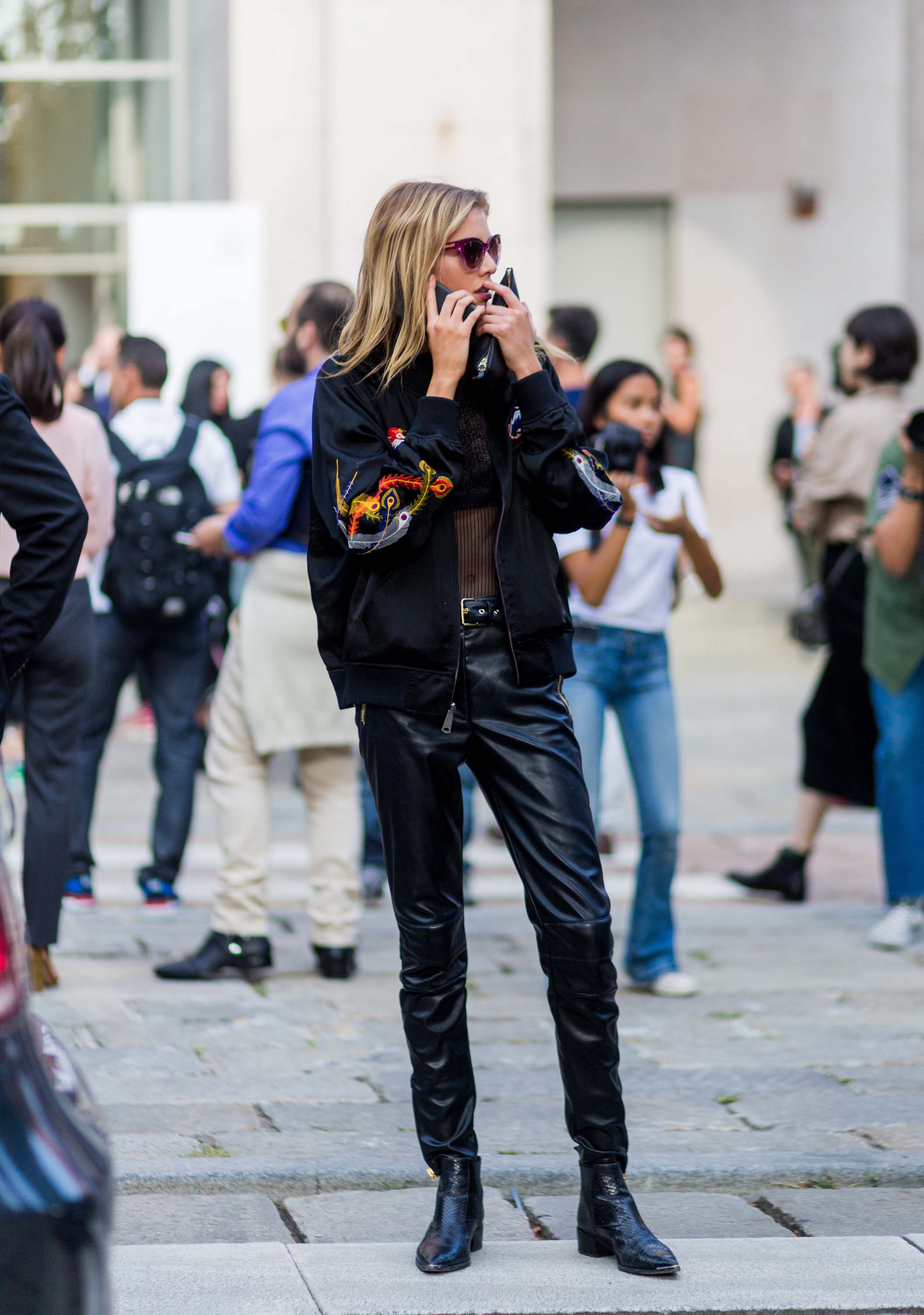 Stella Maxwell seen during Milan Fashion Week