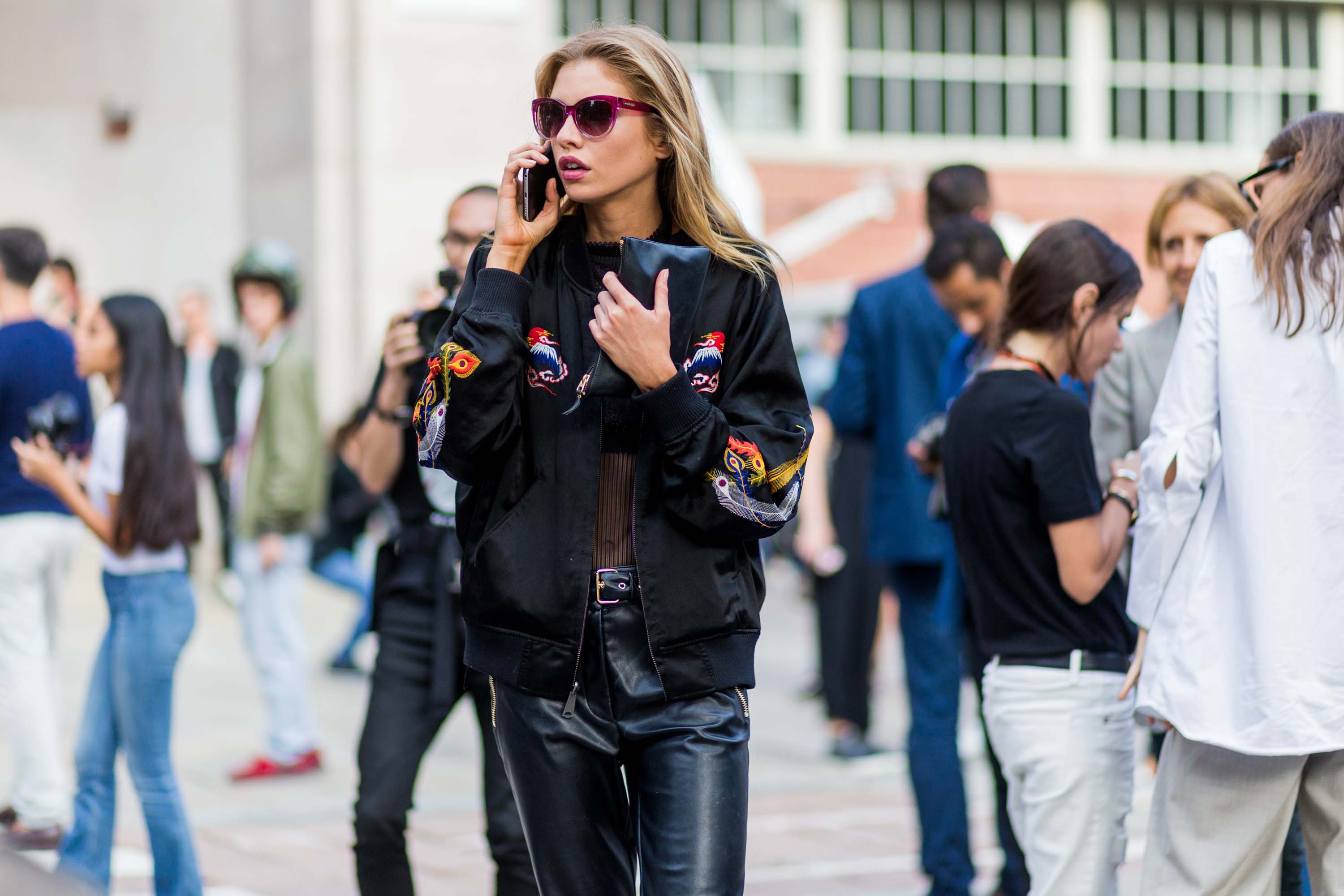 Stella Maxwell seen during Milan Fashion Week