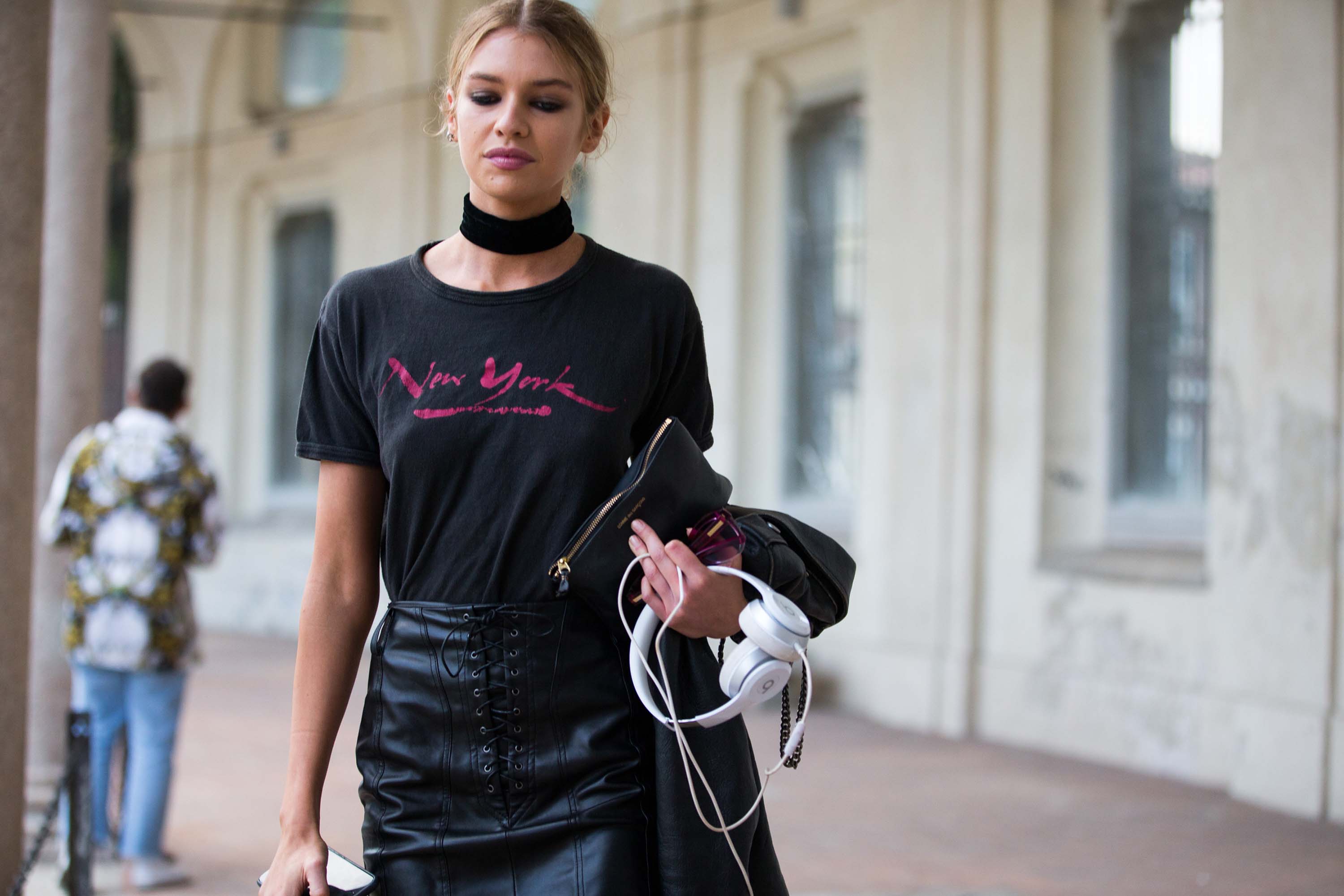 Stella Maxwell out in Milan