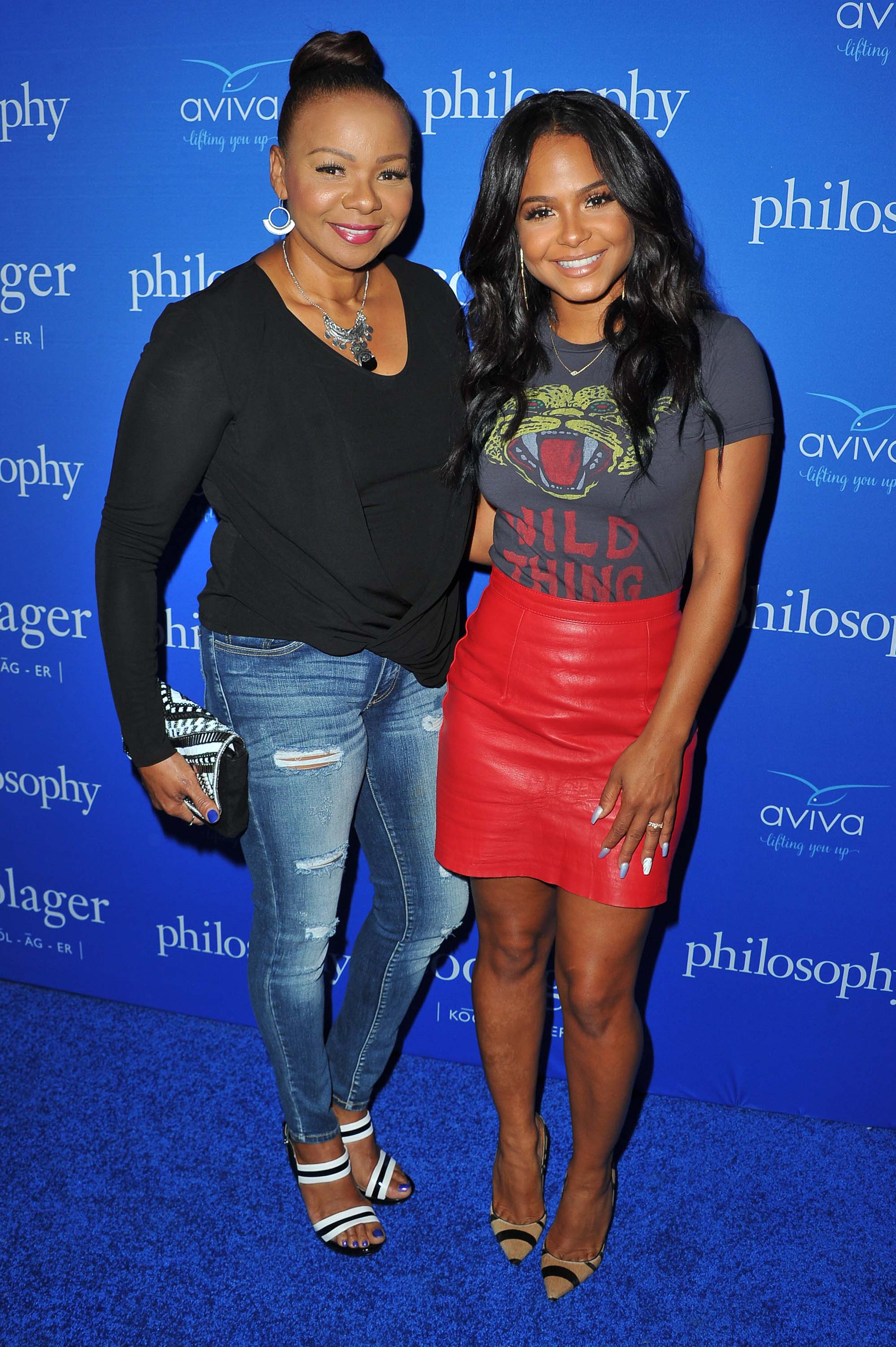 Christina Milian attends Philosophy And Ellen Pompeo Welcome You To The Age Of Cool