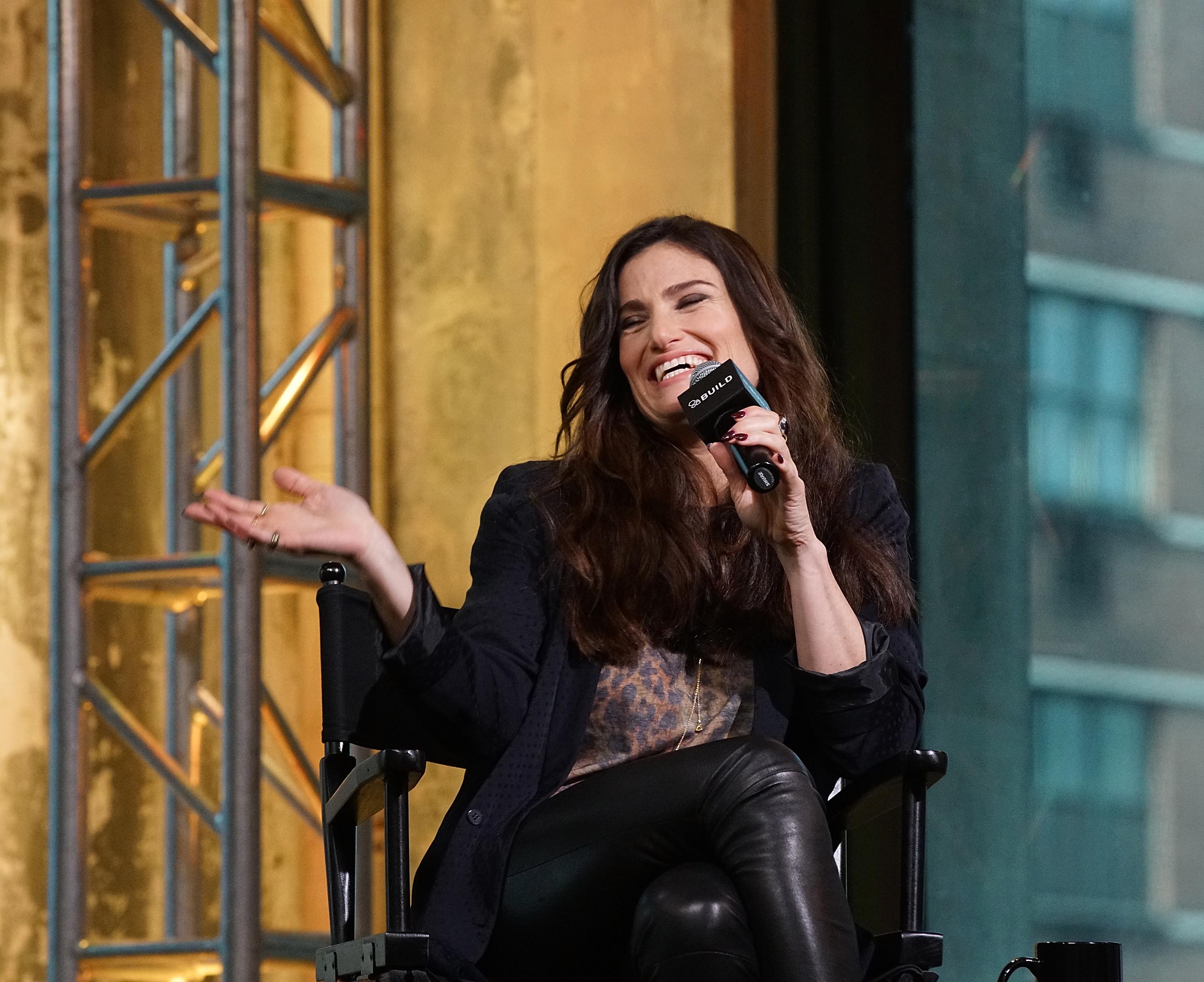 Idina Menzel visits The Elvis Duran Z100 Morning Show